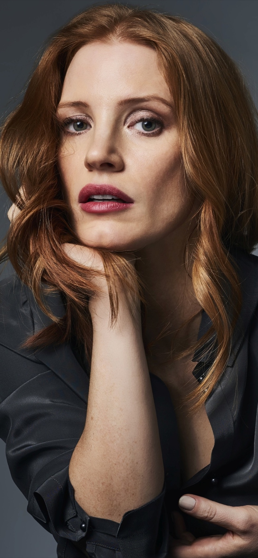 Download mobile wallpaper Redhead, Celebrity, Actress, Jessica Chastain for free.