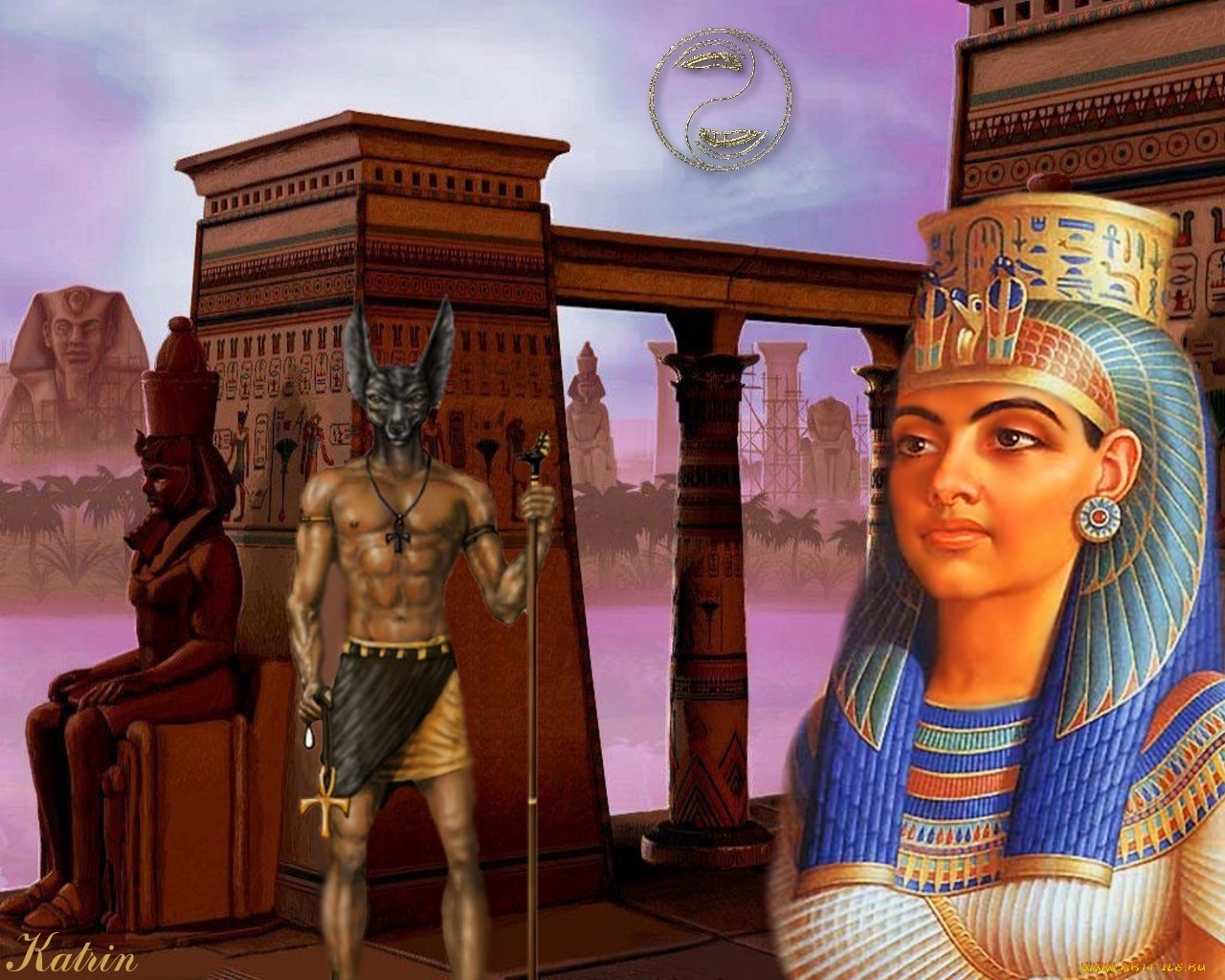 PCデスクトップに芸術的, エジプト人画像を無料でダウンロード