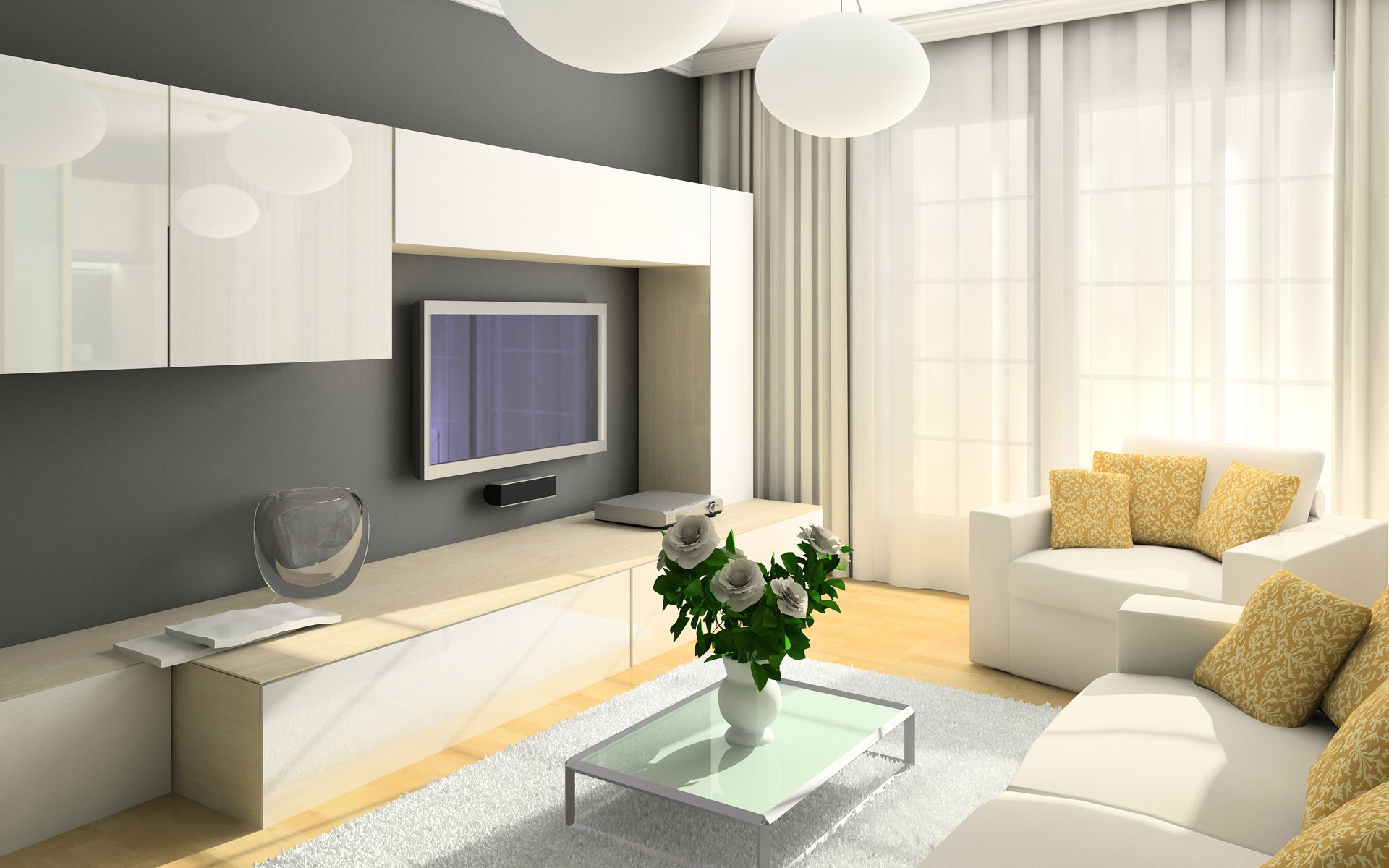 man made, room, cushion, flower, lounge, television