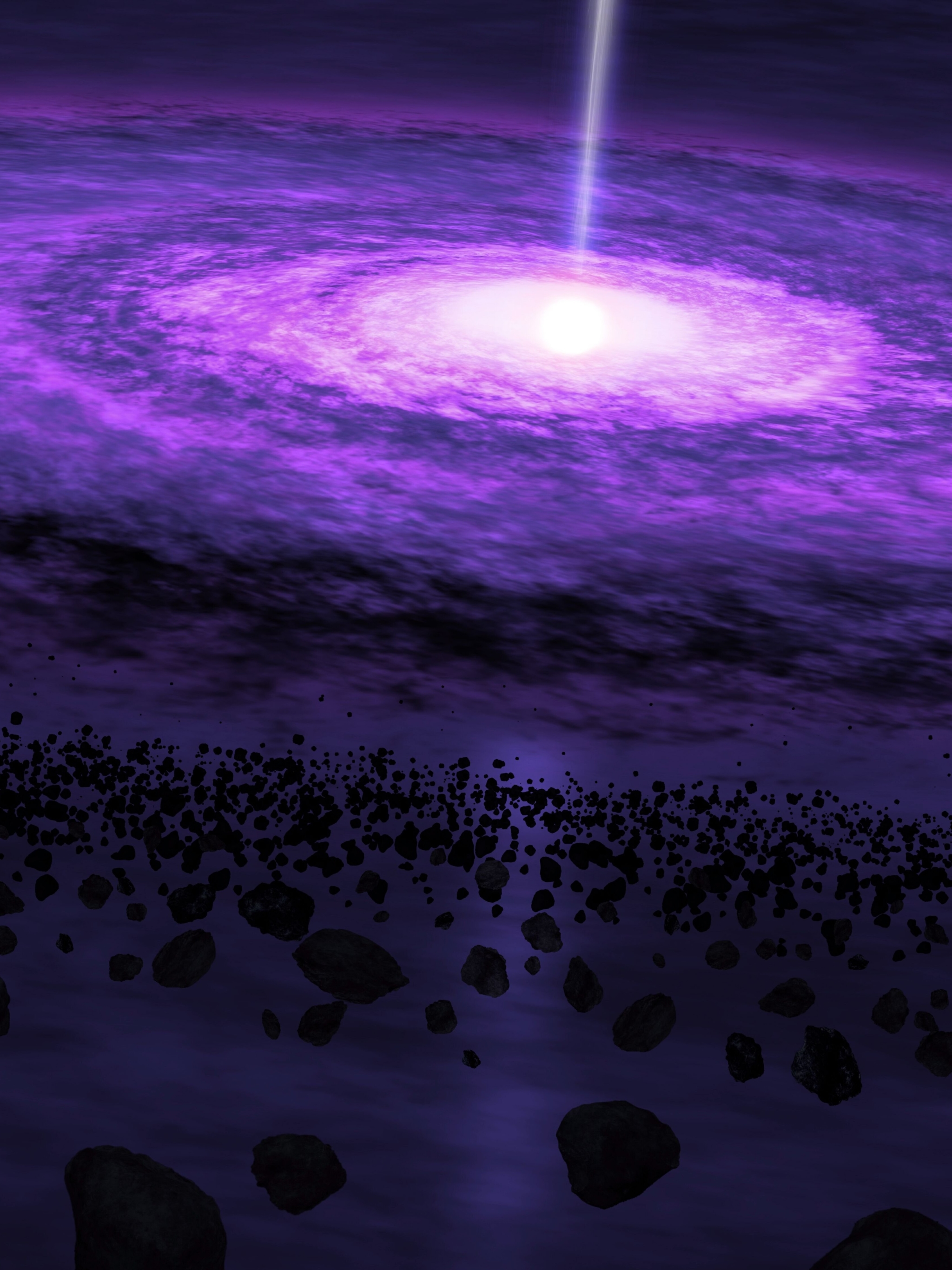 Download mobile wallpaper Space, Purple, Sci Fi, Cosmos, Quasar for free.