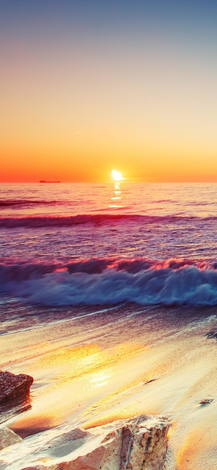 Download mobile wallpaper Horizon, Ocean, Earth, Seascape for free.