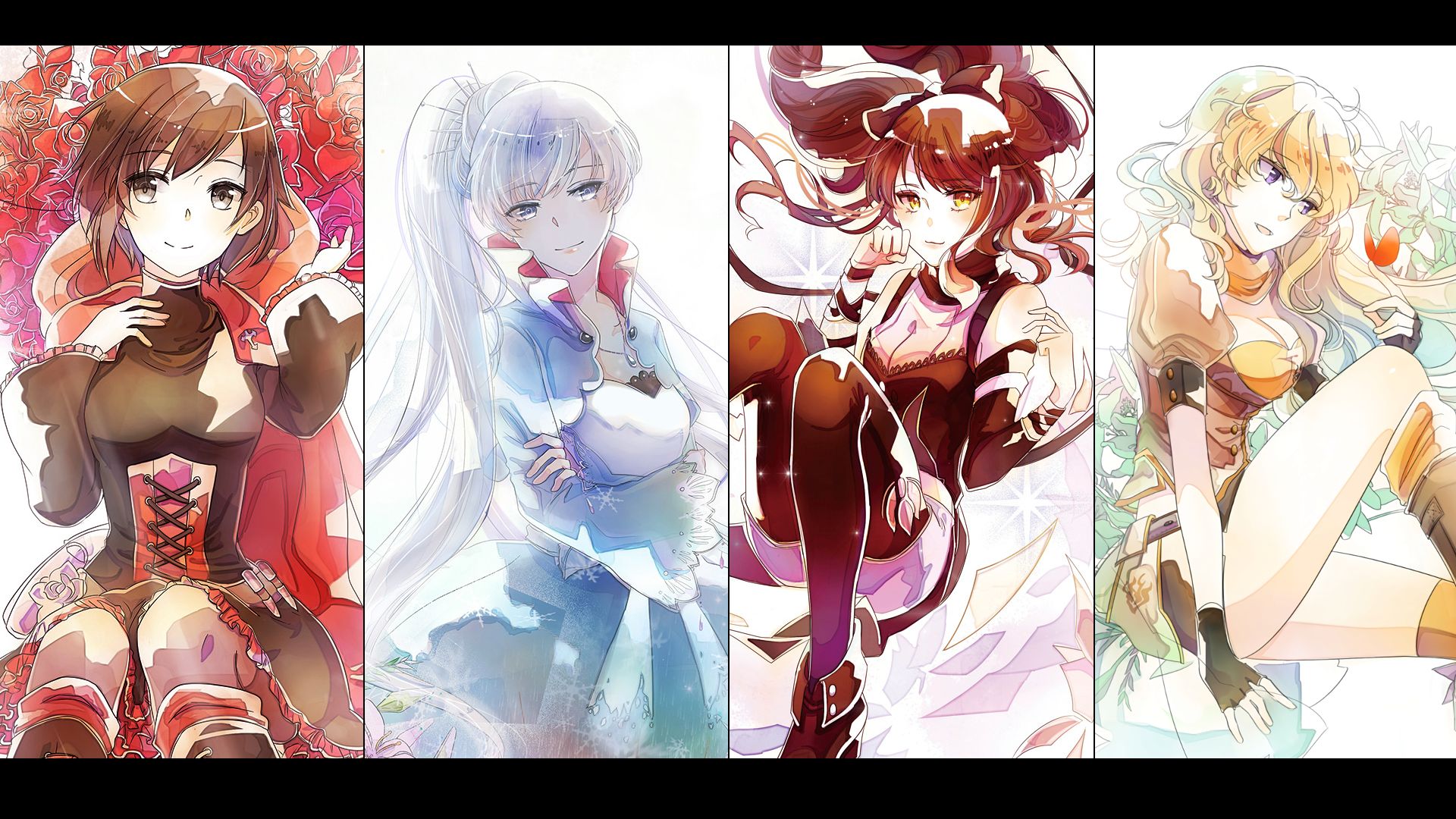 729684 Hintergrundbild herunterladen animes, rwby, blake belladonna, rubinrose (rwby), weiss schnee, yang xiao long - Bildschirmschoner und Bilder kostenlos