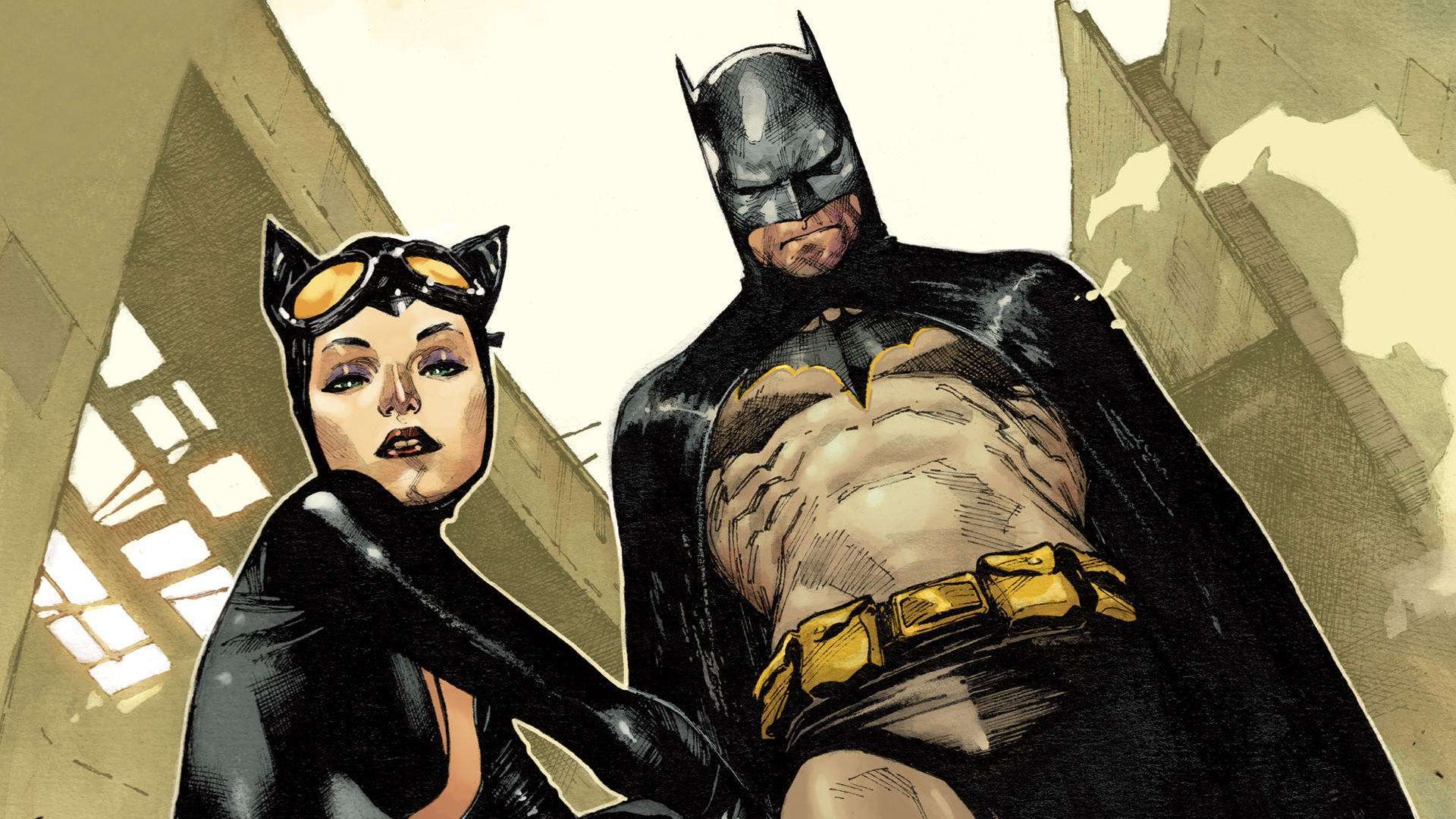 Скачать обои бесплатно Комиксы, Бэтмен, Комиксы Dc, Женщина Кошка картинка на рабочий стол ПК