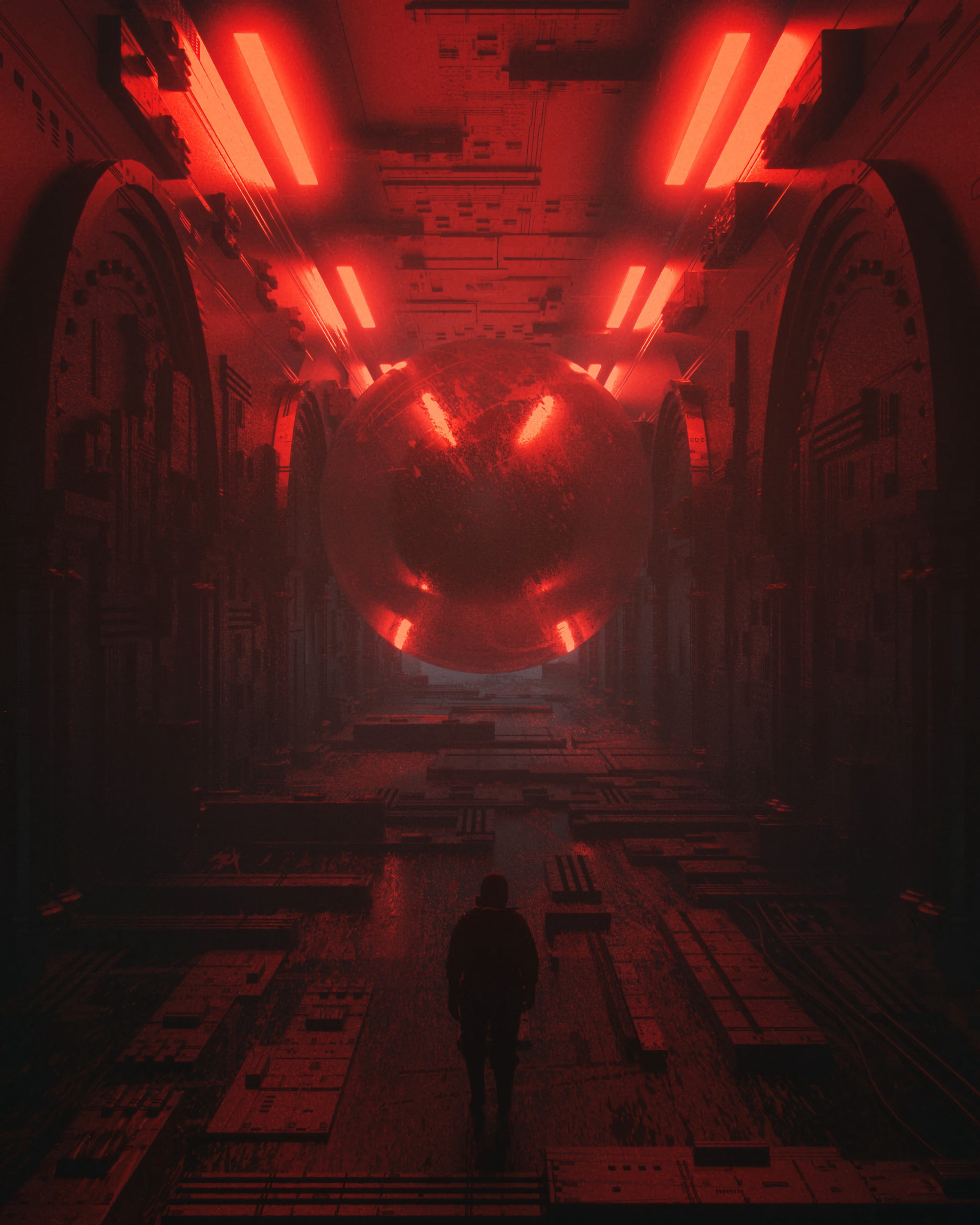 Download mobile wallpaper Future, That's Incredible, Sci Fi, Fiction, Silhouette, Cyberpunk, Fantasy, Space for free.