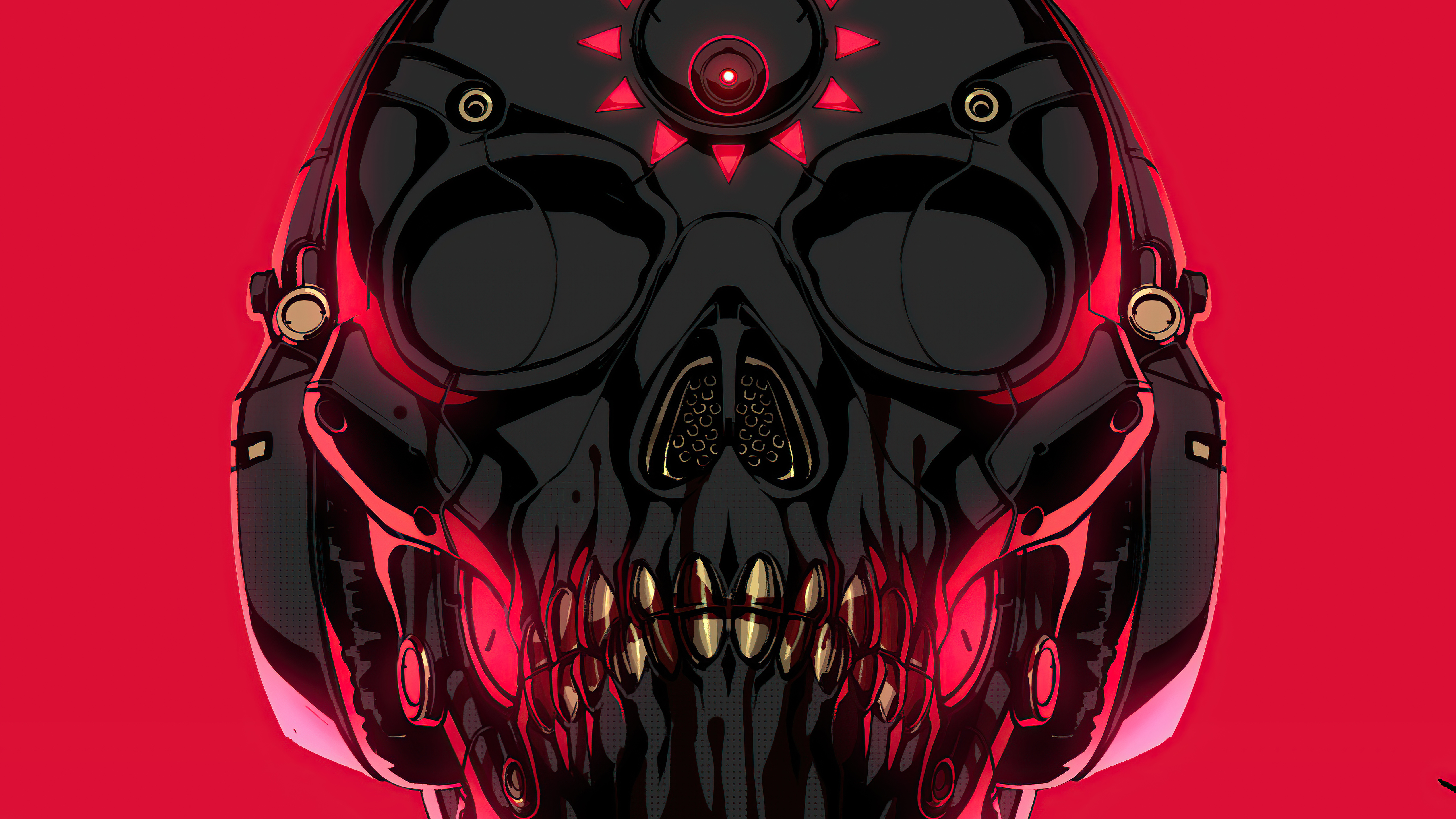 Download mobile wallpaper Dark, Skull for free.