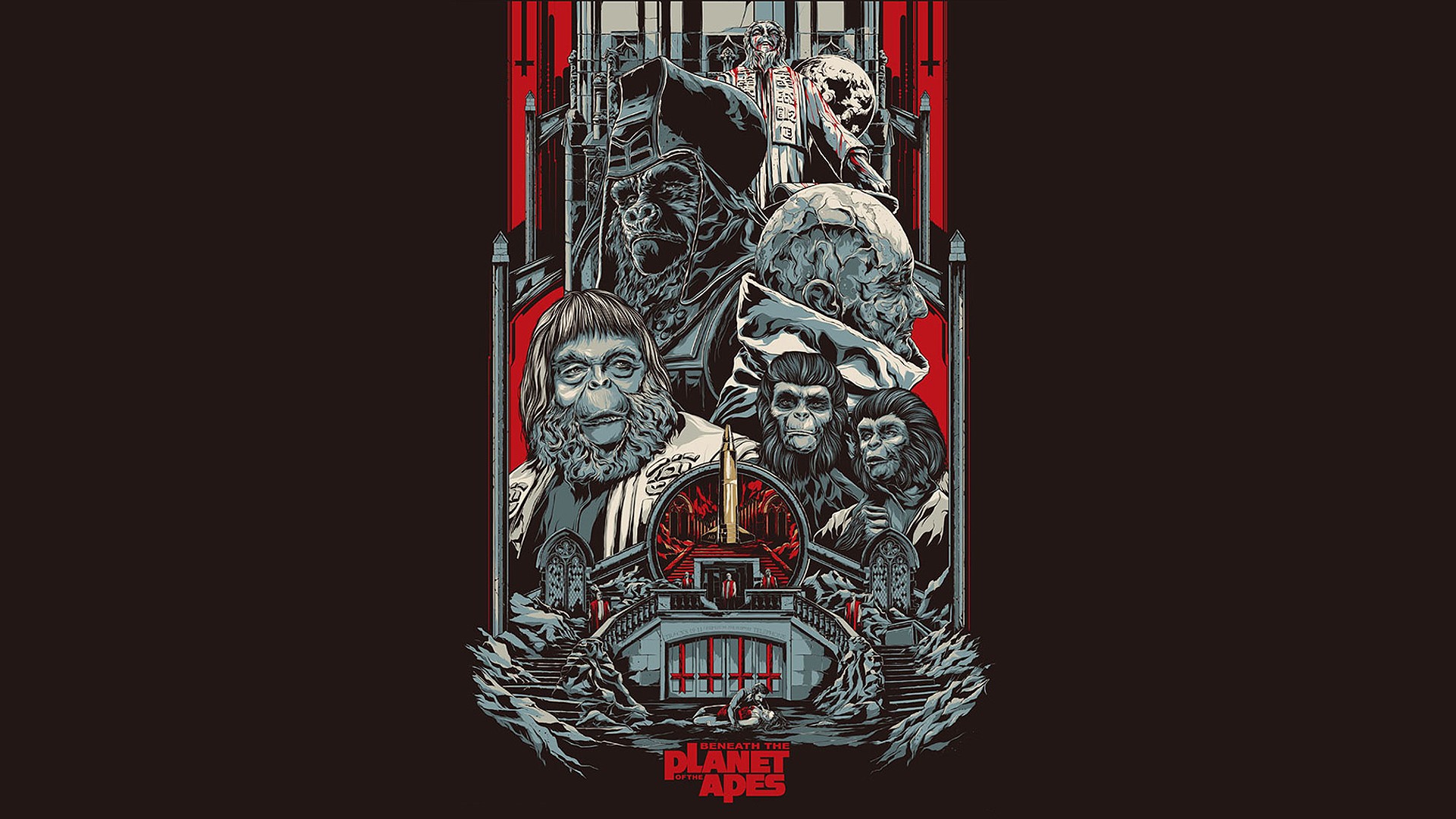 Beneath The Planet Of The Apes cellphone Wallpaper