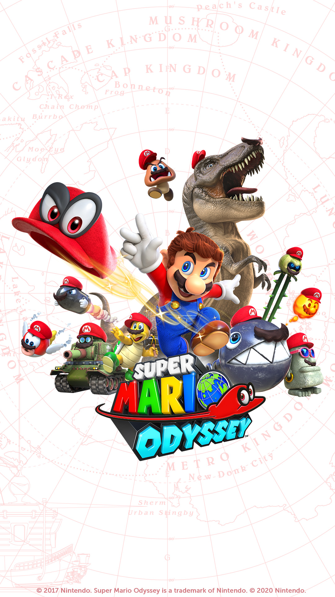 Download mobile wallpaper Mario, Video Game, Super Mario Odyssey, Cappy (Mario) for free.
