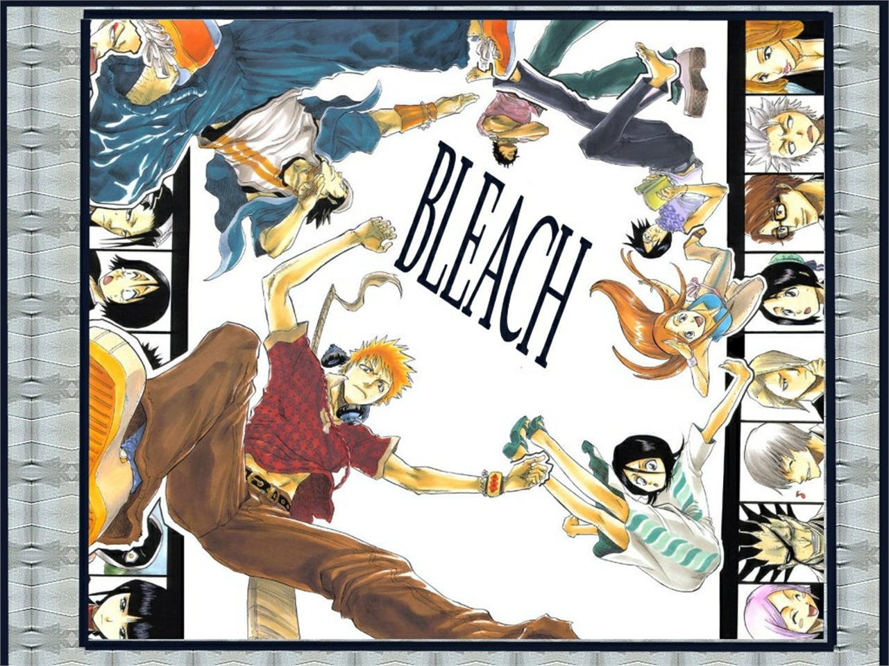 Téléchargez des papiers peints mobile Bleach, Animé, Rukia Kuchiki, Ichigo Kurosaki, Orihime Inoué, Uryu Ishida, Yasutora Sado gratuitement.