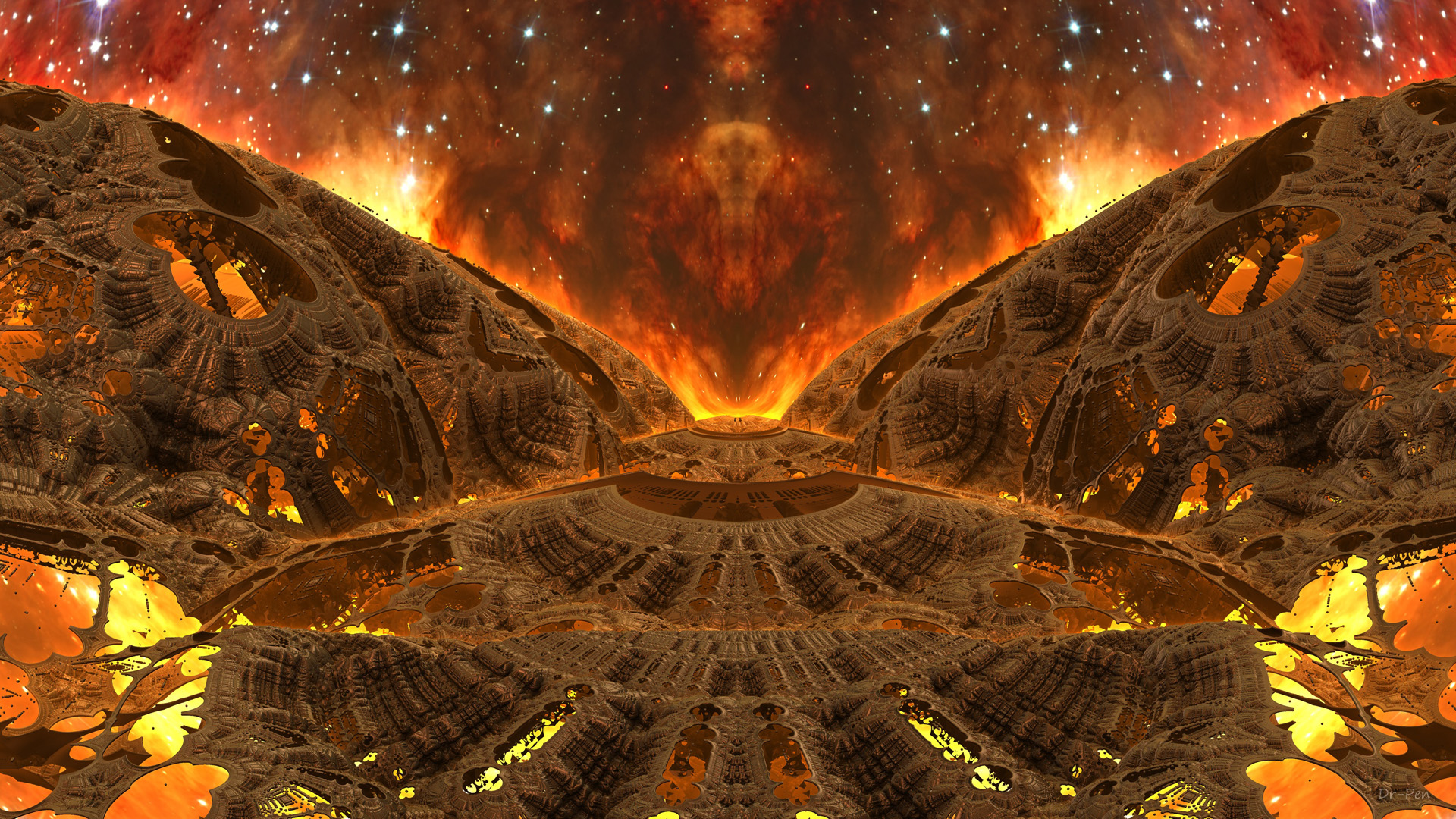 Download mobile wallpaper Abstract, Fire, Flame, 3D, Fractal, Space, Sci Fi, Cgi, Mandelbulb 3D for free.