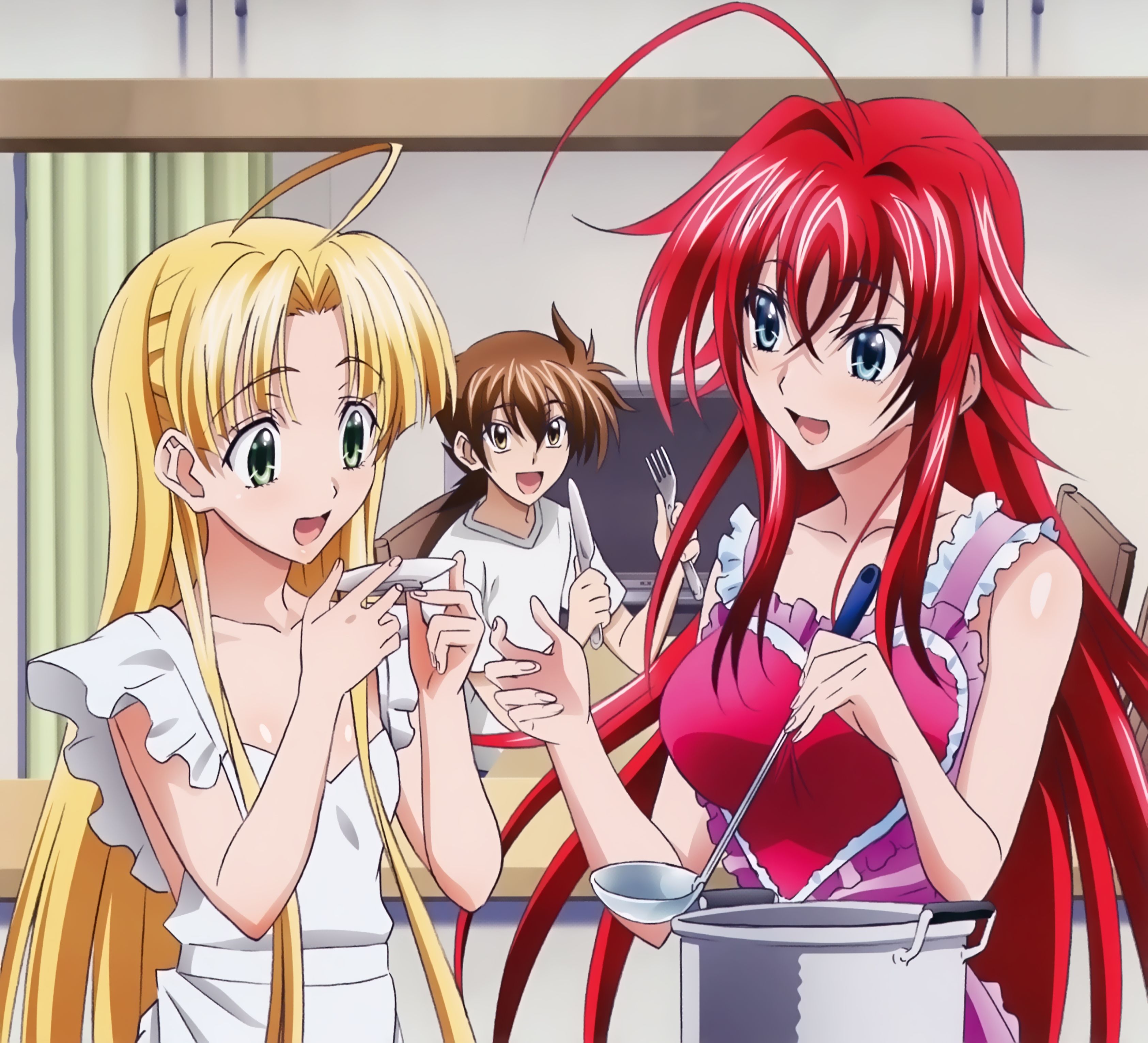 anime, high school dxd, asia argento (high school dxd), issei hyoudou, rias gremory
