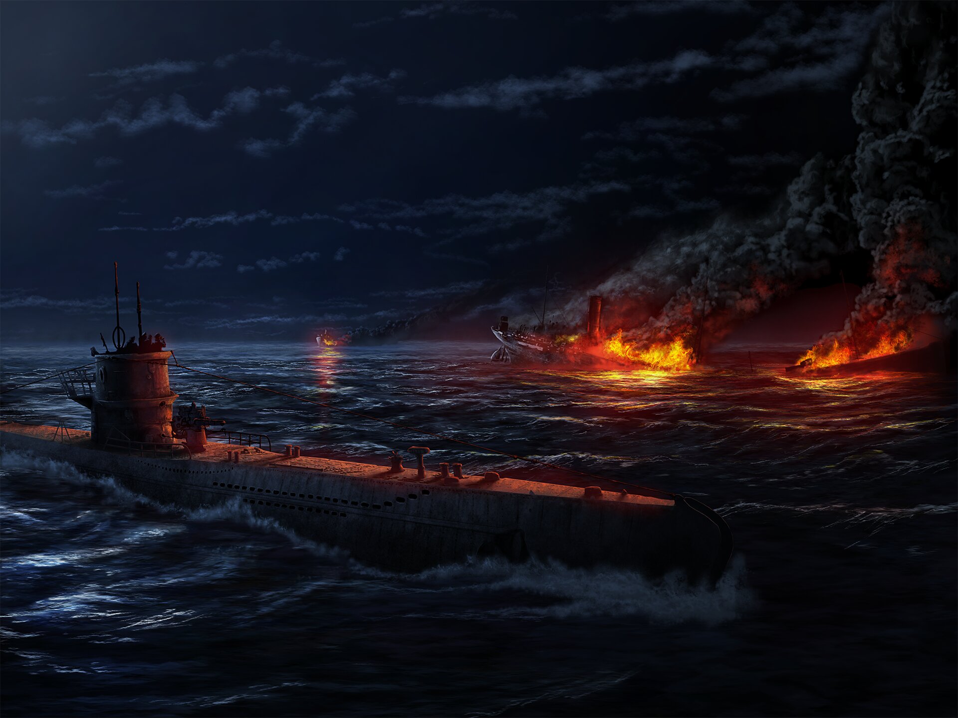 Download mobile wallpaper Submarine, Video Game, Hearts Of Iron Iv for free.