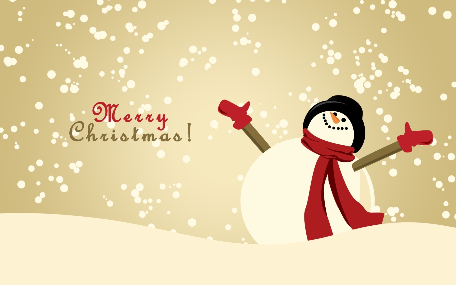 PCデスクトップに雪, クリスマス, 雪だるま, ホリデー, メリークリスマス画像を無料でダウンロード