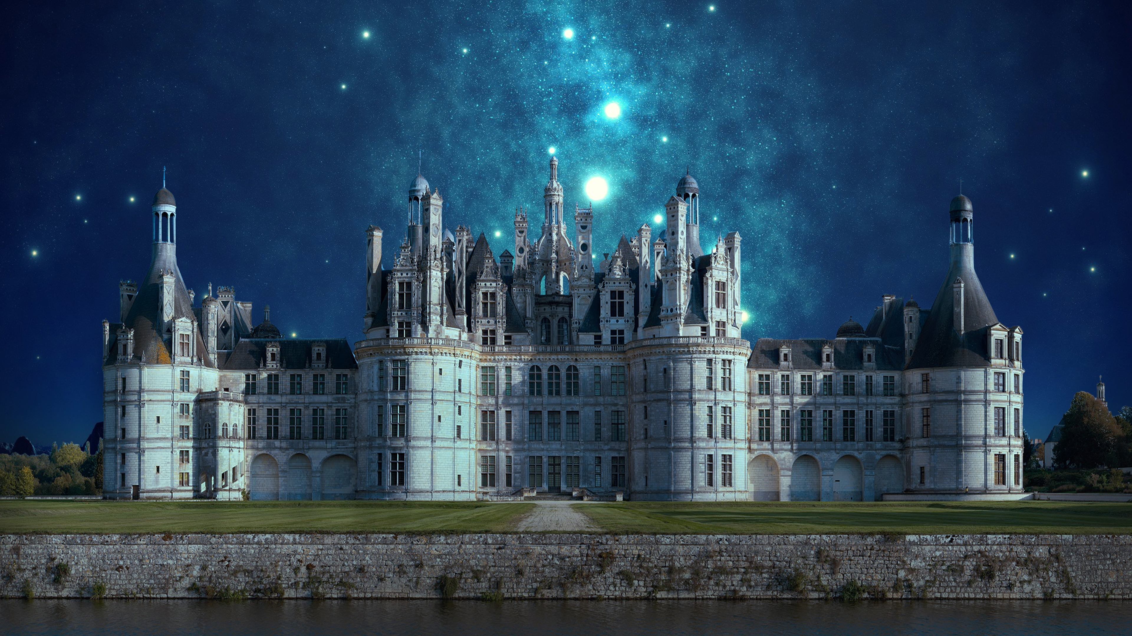 481178 descargar imagen castillo de chambord, hecho por el hombre, castillo, fantasía, castillos: fondos de pantalla y protectores de pantalla gratis