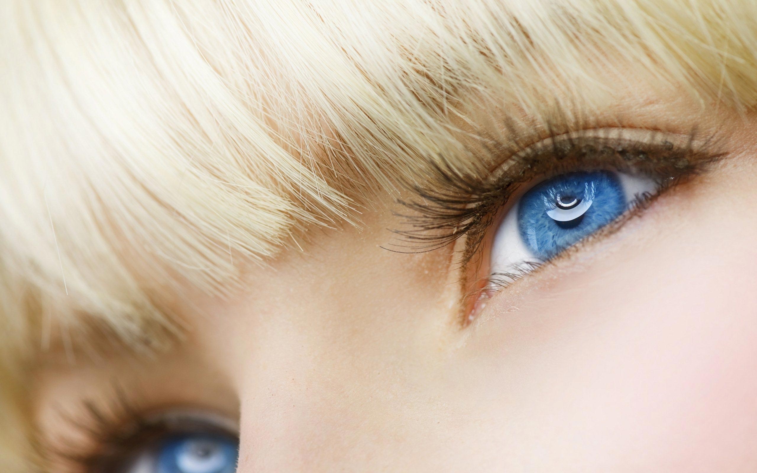 Handy-Wallpaper Haar, Frauen, Auge, Blaue Augen, Blondinen kostenlos herunterladen.