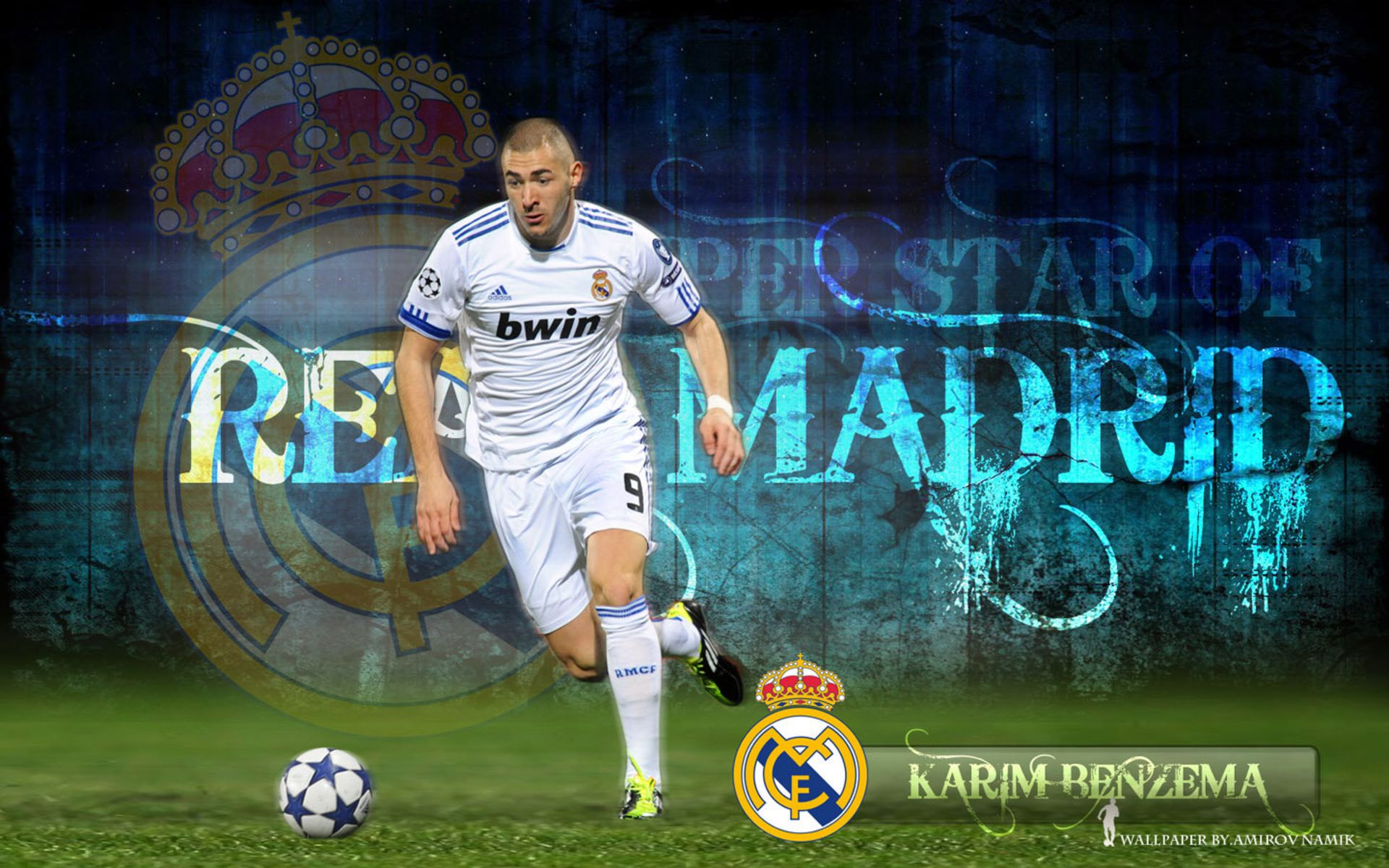 Baixar papel de parede para celular de Esportes, Futebol, Real Madrid C F, Karim Benzema gratuito.