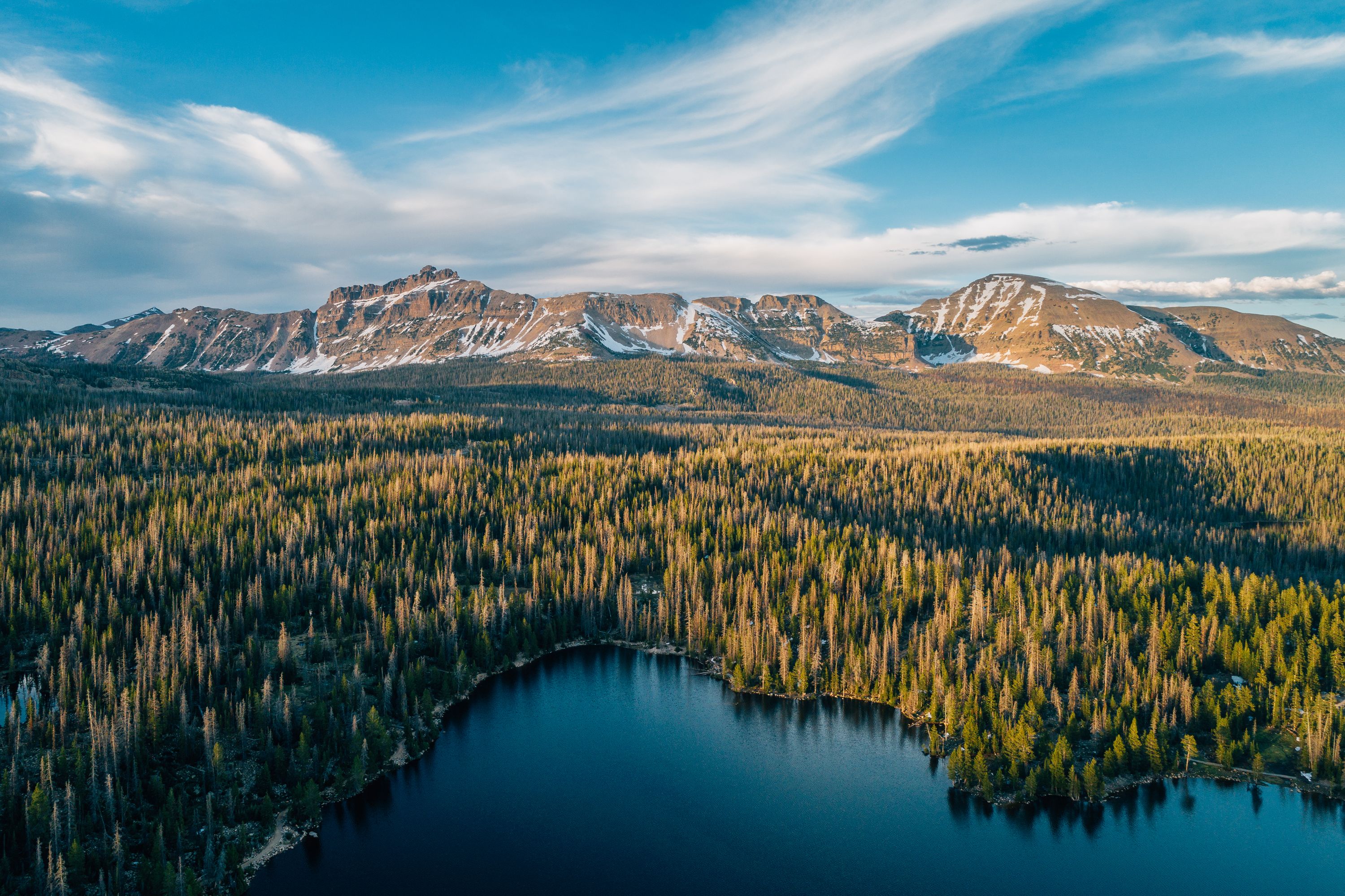 Free download wallpaper Mountains, Mountain, Lake, Forest, Earth, Utah on your PC desktop