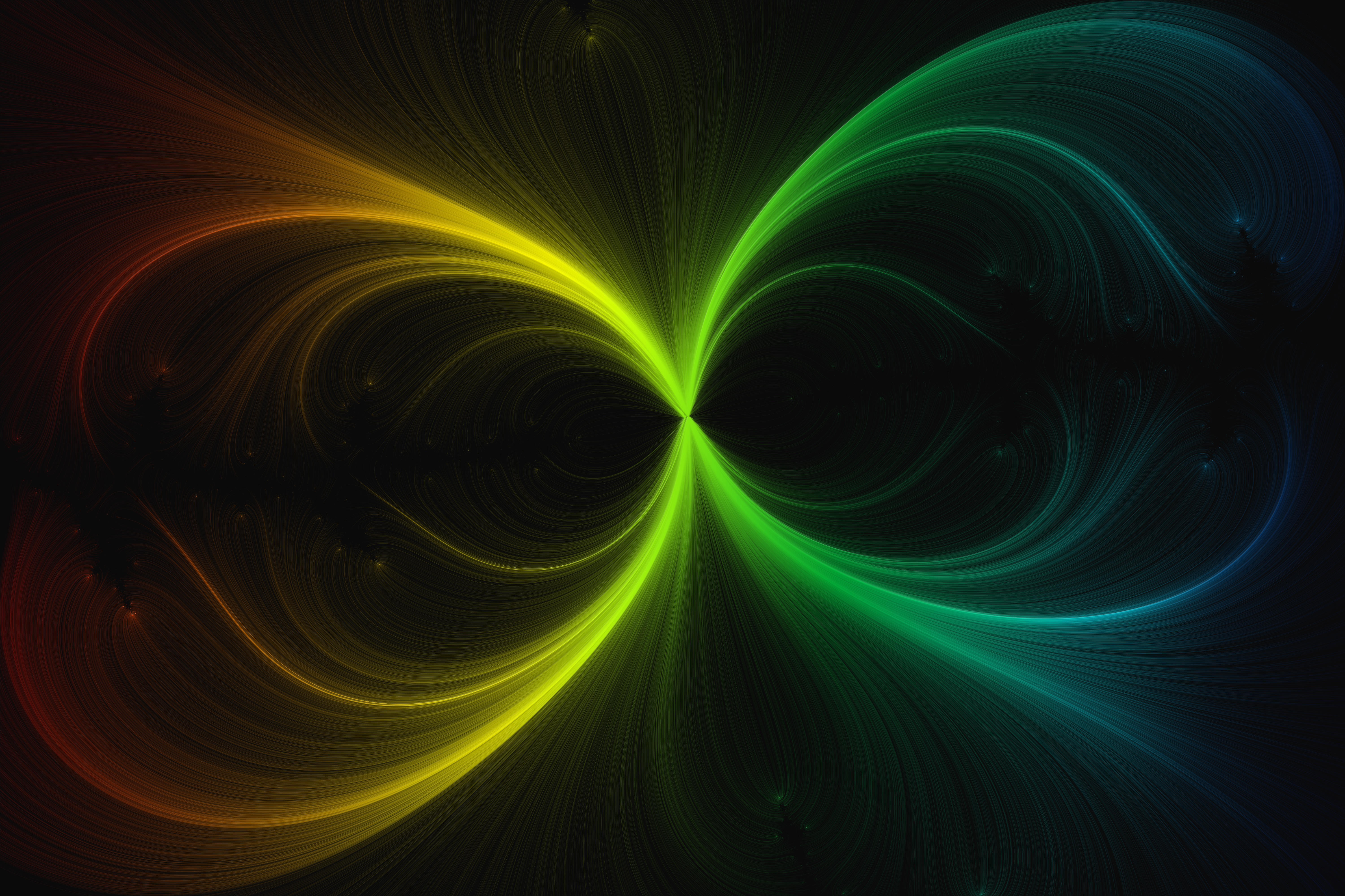 Free download wallpaper Shine, Wavy, Motley, Lines, Brilliance, Multicolored, Abstract on your PC desktop