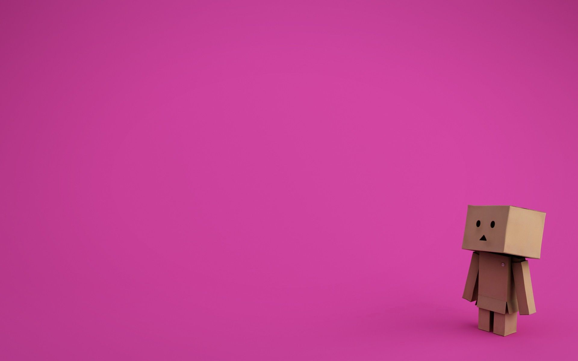 background, pink, minimalism, cardboard robot, danboard