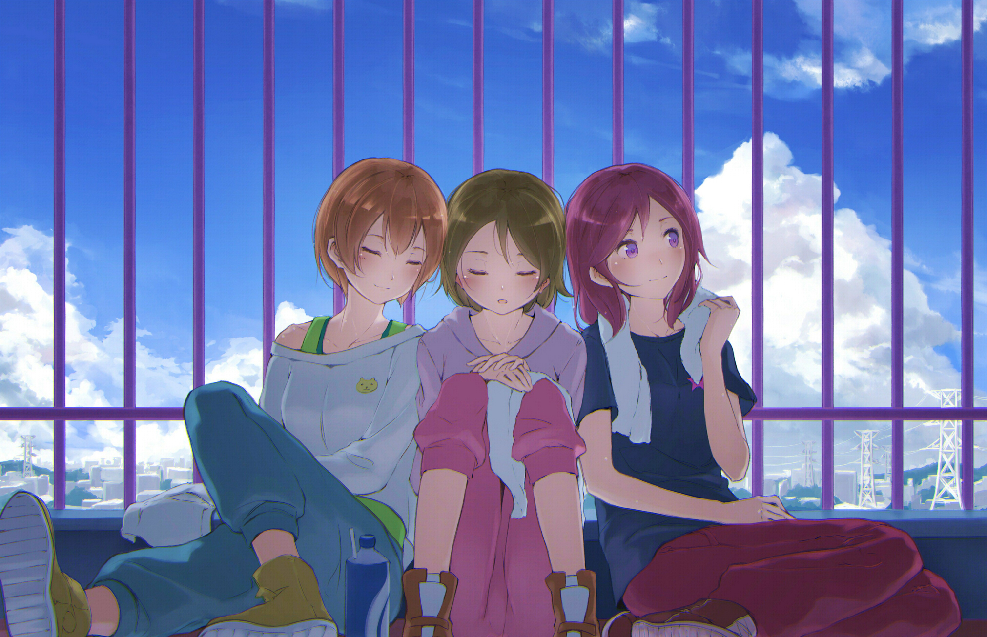 Free download wallpaper Anime, Maki Nishikino, Hanayo Koizumi, Rin Hoshizora, Love Live! on your PC desktop