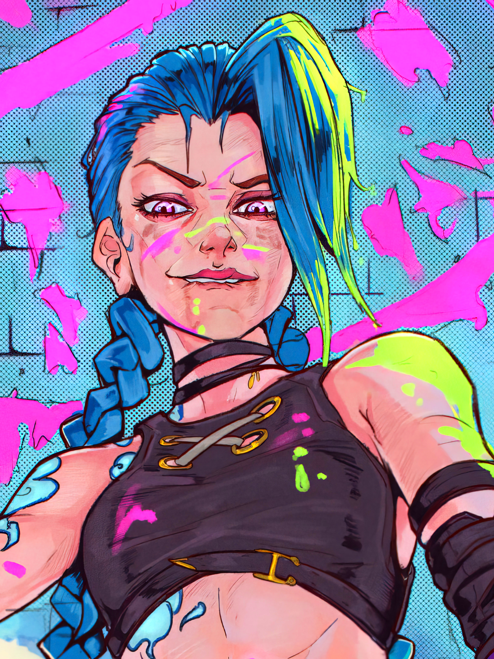 Скачати мобільні шпалери Телешоу, Jinx (League Of Legends), Аркейн безкоштовно.