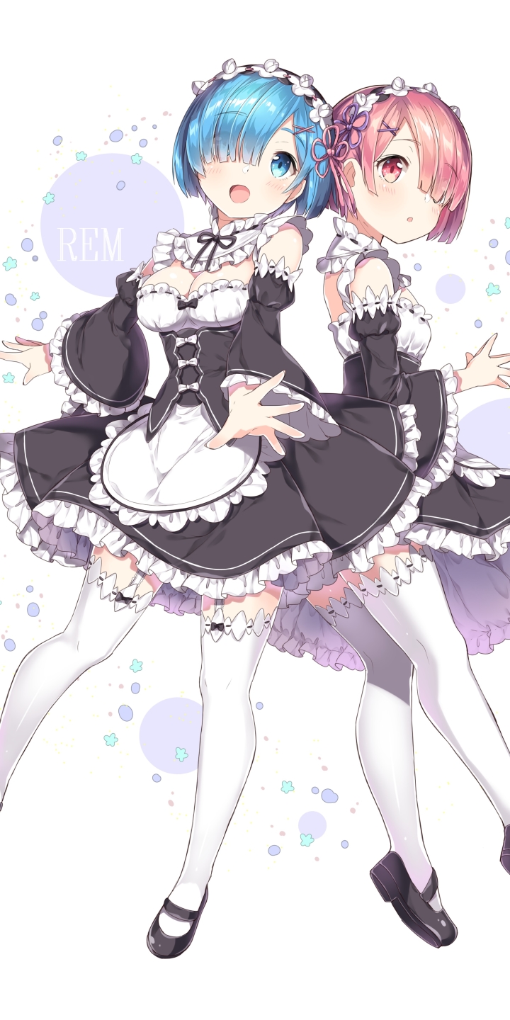 Descarga gratuita de fondo de pantalla para móvil de Animado, Re:zero Comenzando La Vida En Otro Mundo, Ram (Re: Cero), Rem (Re: Cero).