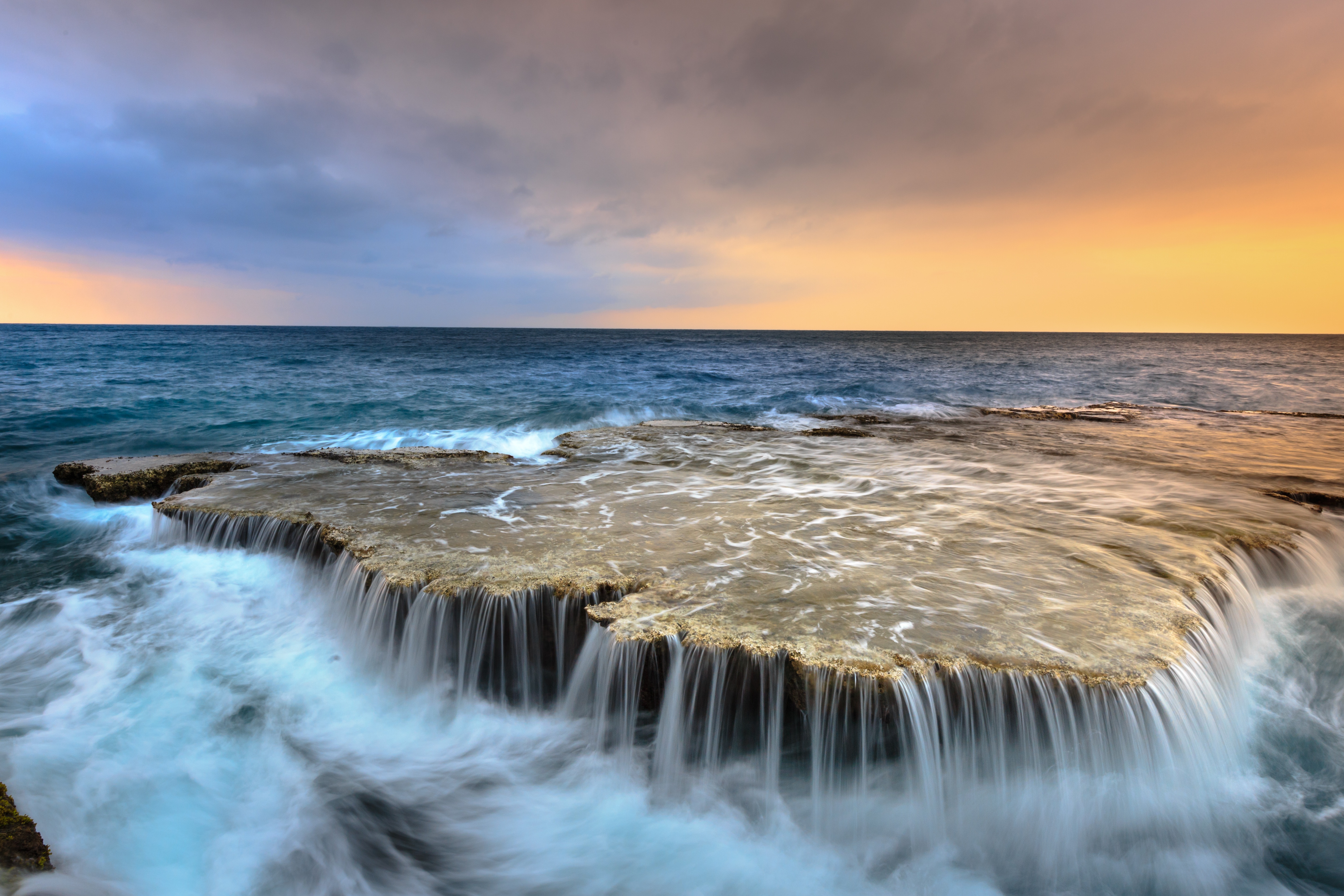 Laden Sie das Horizont, Wasserfall, Ozean, Meer, Erde/natur, Meereslandschaft-Bild kostenlos auf Ihren PC-Desktop herunter