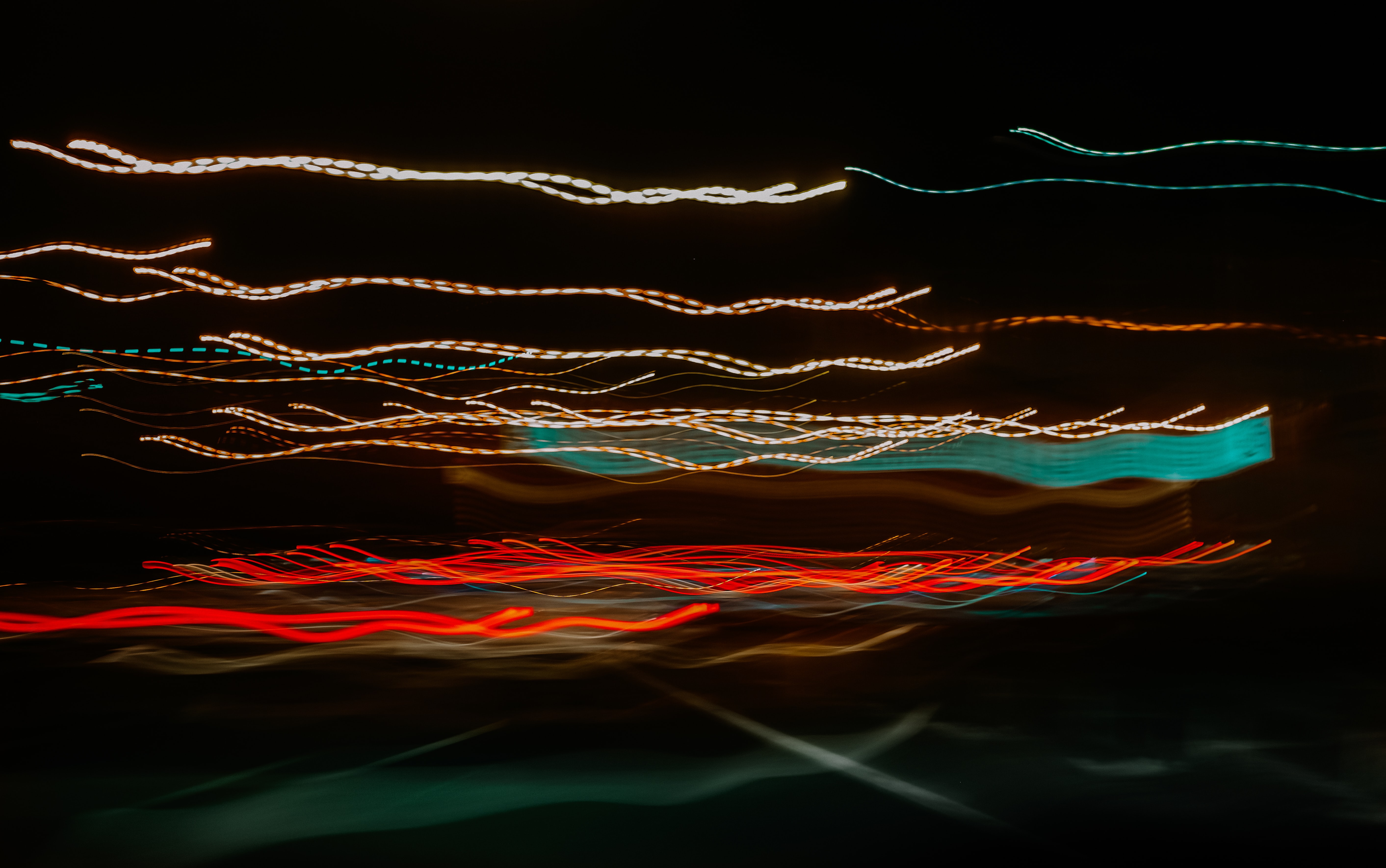Free download wallpaper Lights, Light, Blur, Smooth, Long Exposure, Shine, Lines, Abstract on your PC desktop