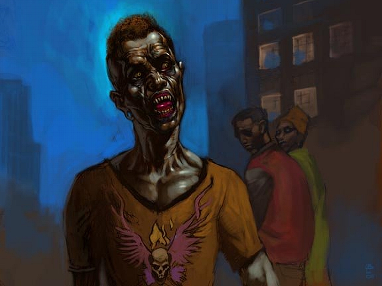 Free download wallpaper Zombie, Dark on your PC desktop