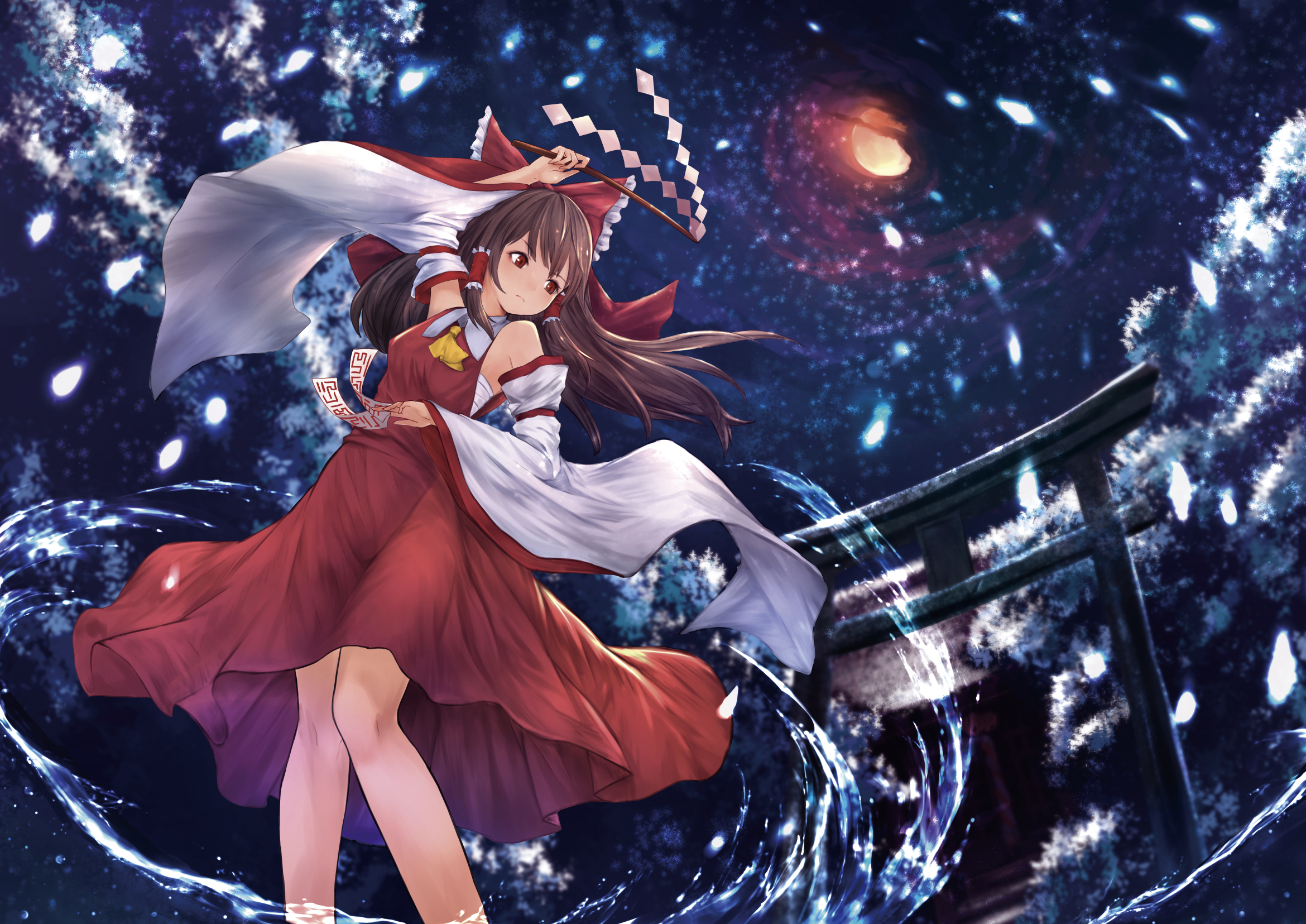 Descarga gratuita de fondo de pantalla para móvil de Animado, Touhou, Reimu Hakurei.