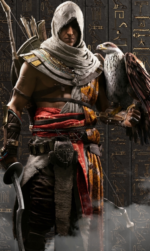 Handy-Wallpaper Computerspiele, Assassin's Creed, Assassin's Creed: Origins, Senu (Assassin's Creed), Bayek Von Siwa kostenlos herunterladen.