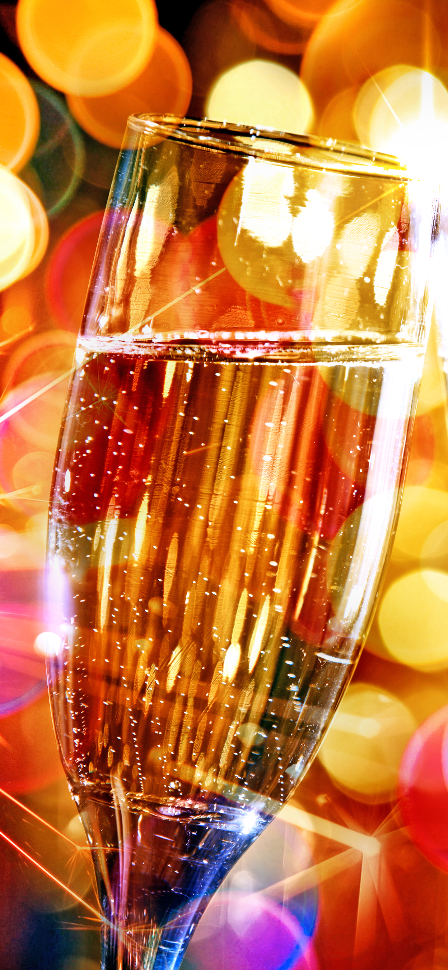 無料モバイル壁紙新年, ボケ, シャンパン, ホリデーをダウンロードします。