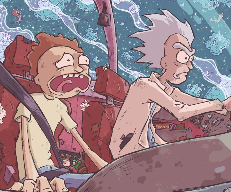 Free download wallpaper Space, Ship, Tv Show, Rick Sanchez, Morty Smith, Rick And Morty, Space Cruiser (Rick And Morty) on your PC desktop