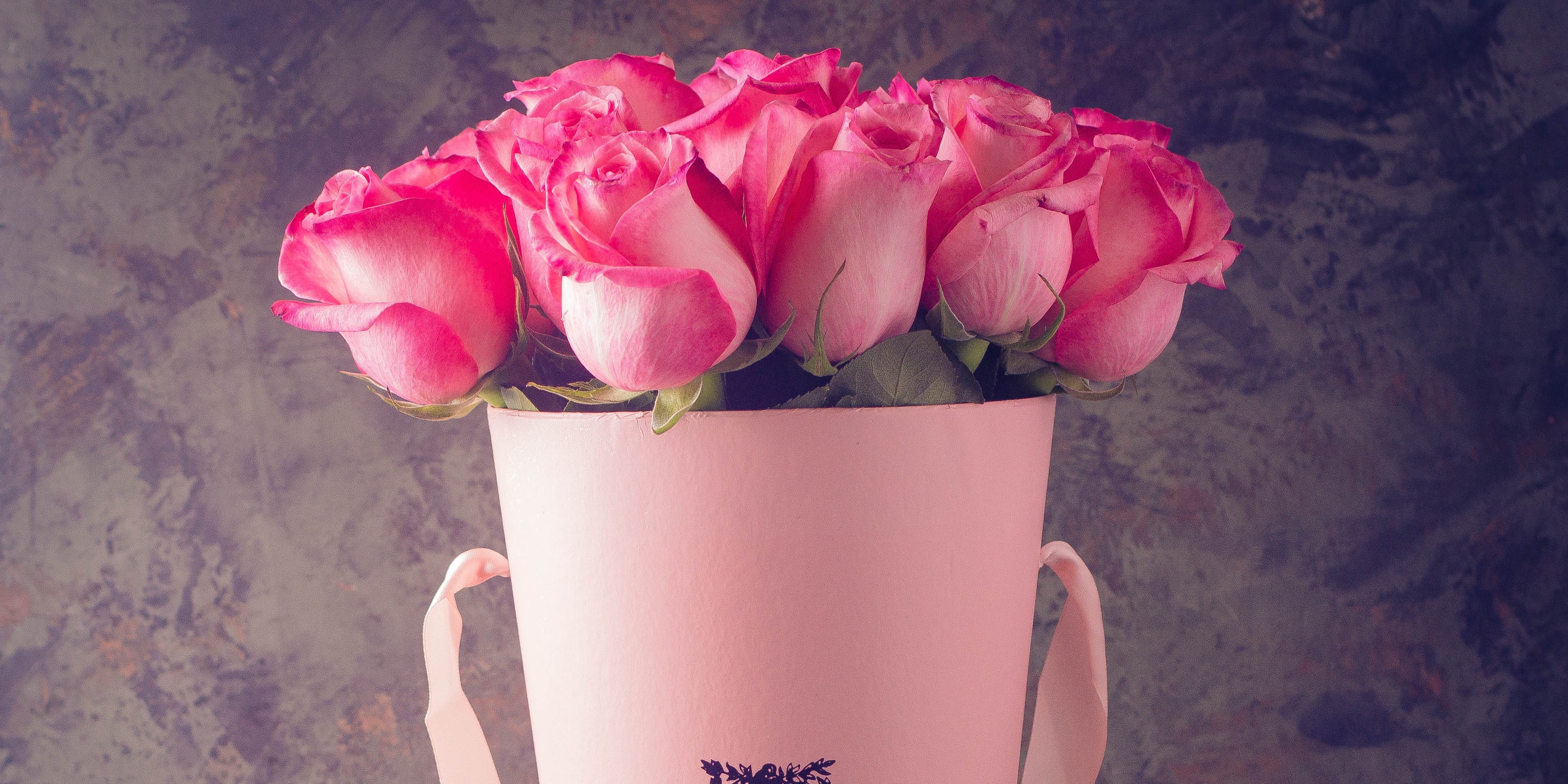 Завантажити шпалери безкоштовно Квітка, Букет, Створено Людиною, Рожева Квітка, Рожева Троянда картинка на робочий стіл ПК