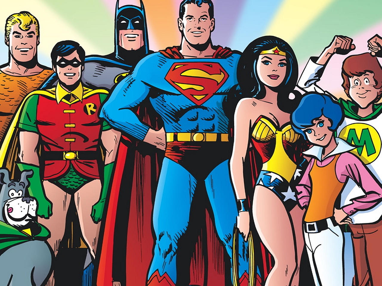 Laden Sie Das Powerteam Superman Und Co HD-Desktop-Hintergründe herunter