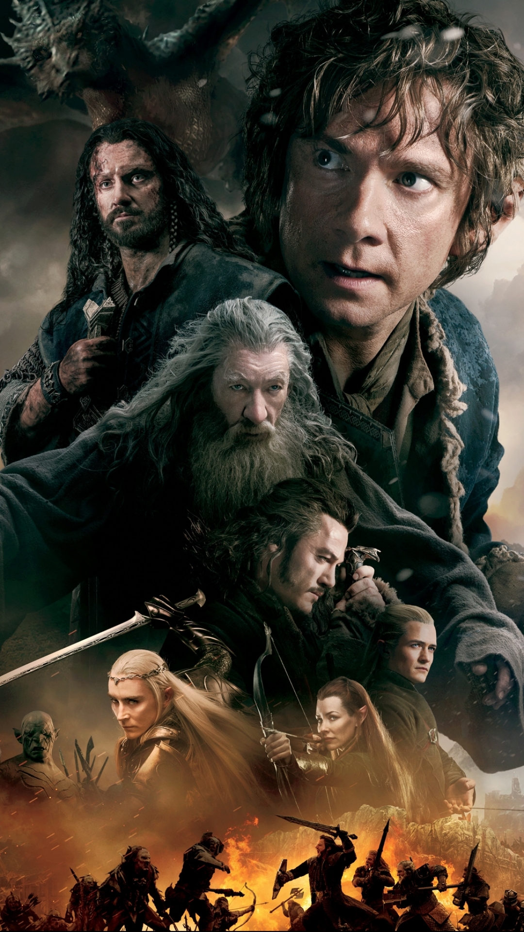 Handy-Wallpaper Der Hobbit: Die Schlacht Der Fünf Heere, Der Herr Der Ringe, Filme kostenlos herunterladen.