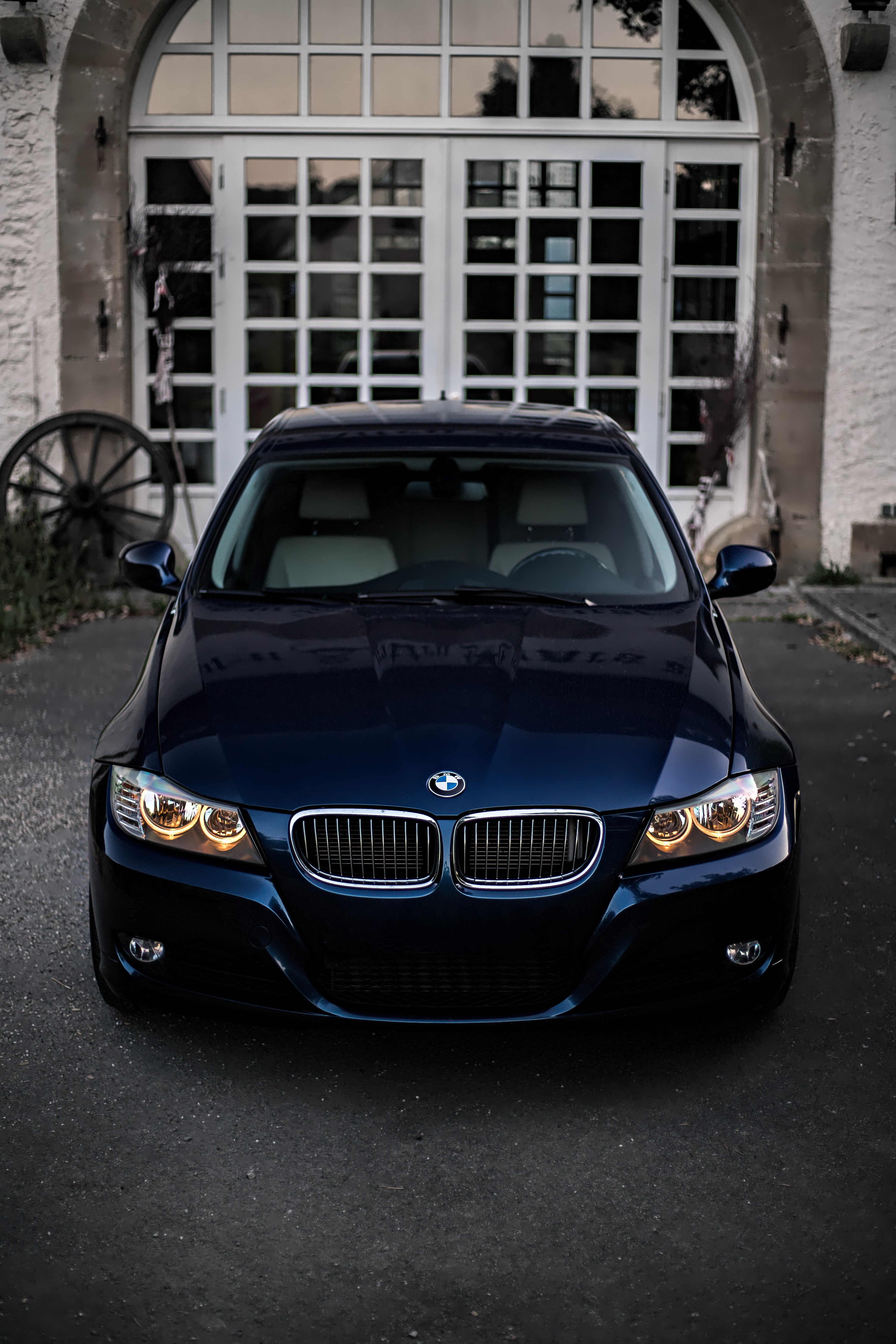 Free download wallpaper Cars, Lights, Front View, Bmw, Headlights on your PC desktop