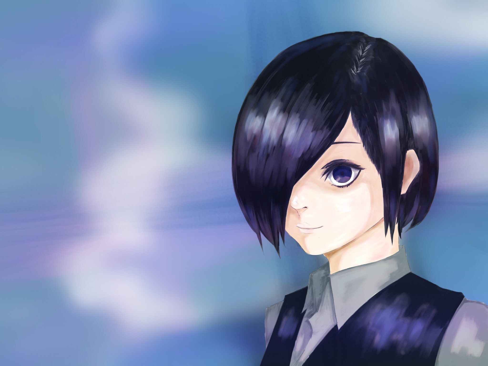 Handy-Wallpaper Animes, Tokyo Ghoul, Touka Kirishima kostenlos herunterladen.