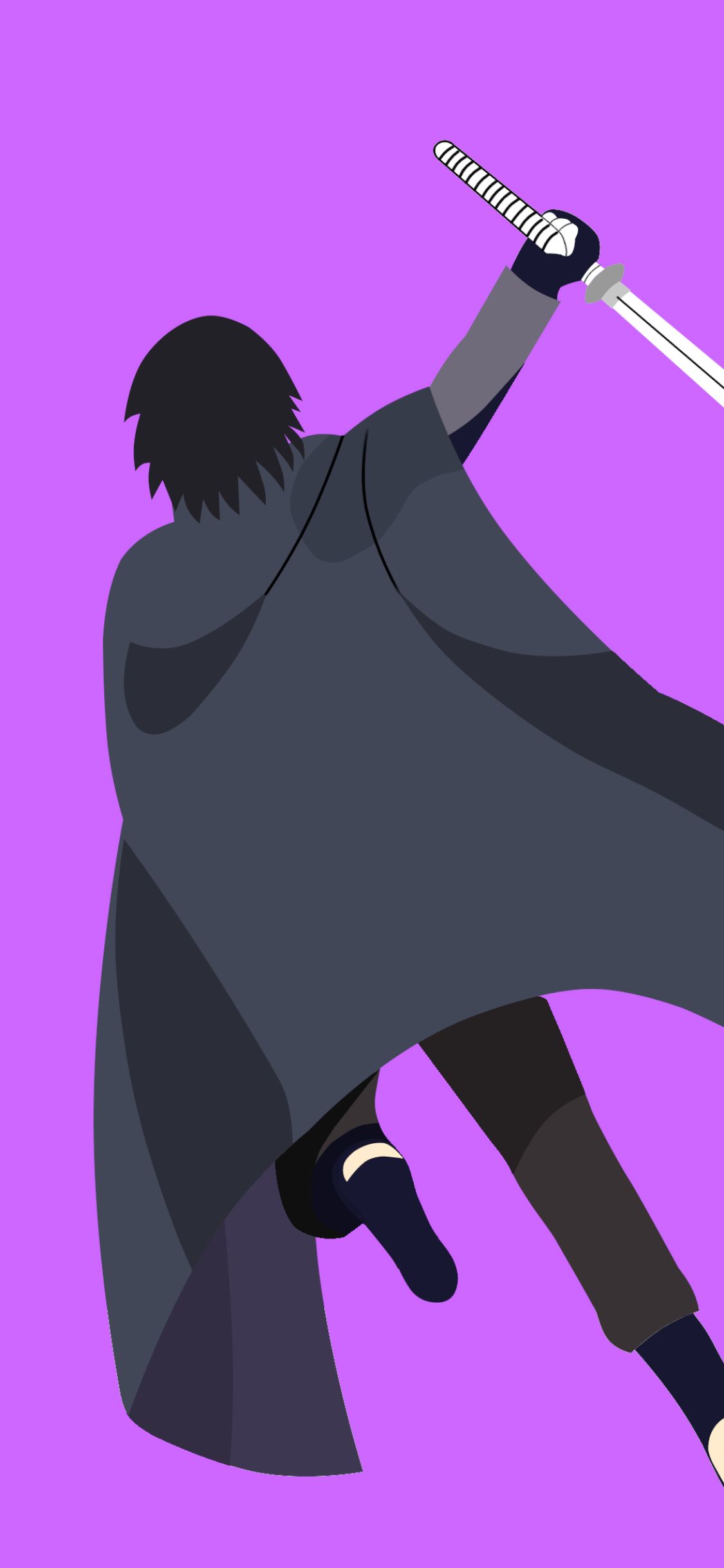 Descarga gratuita de fondo de pantalla para móvil de Naruto, Animado, Minimalista, Sasuke Uchiha.