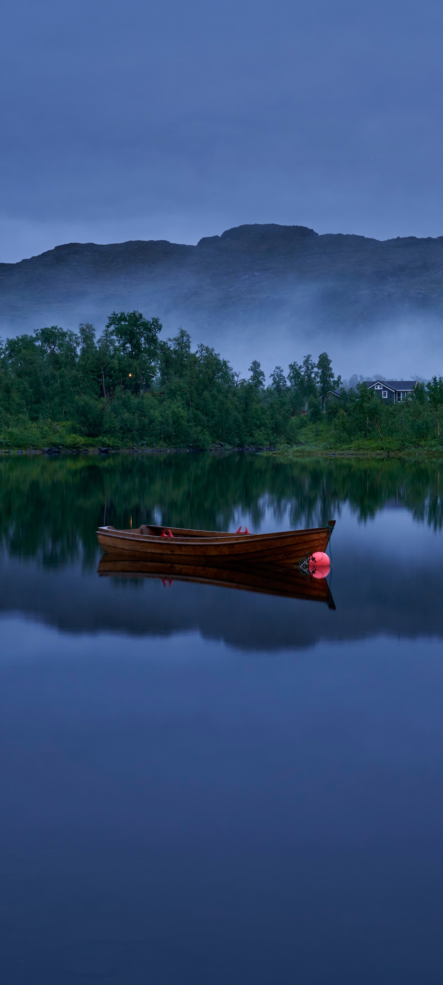 Download mobile wallpaper Reflection, Boat, Norway, Vehicles for free.