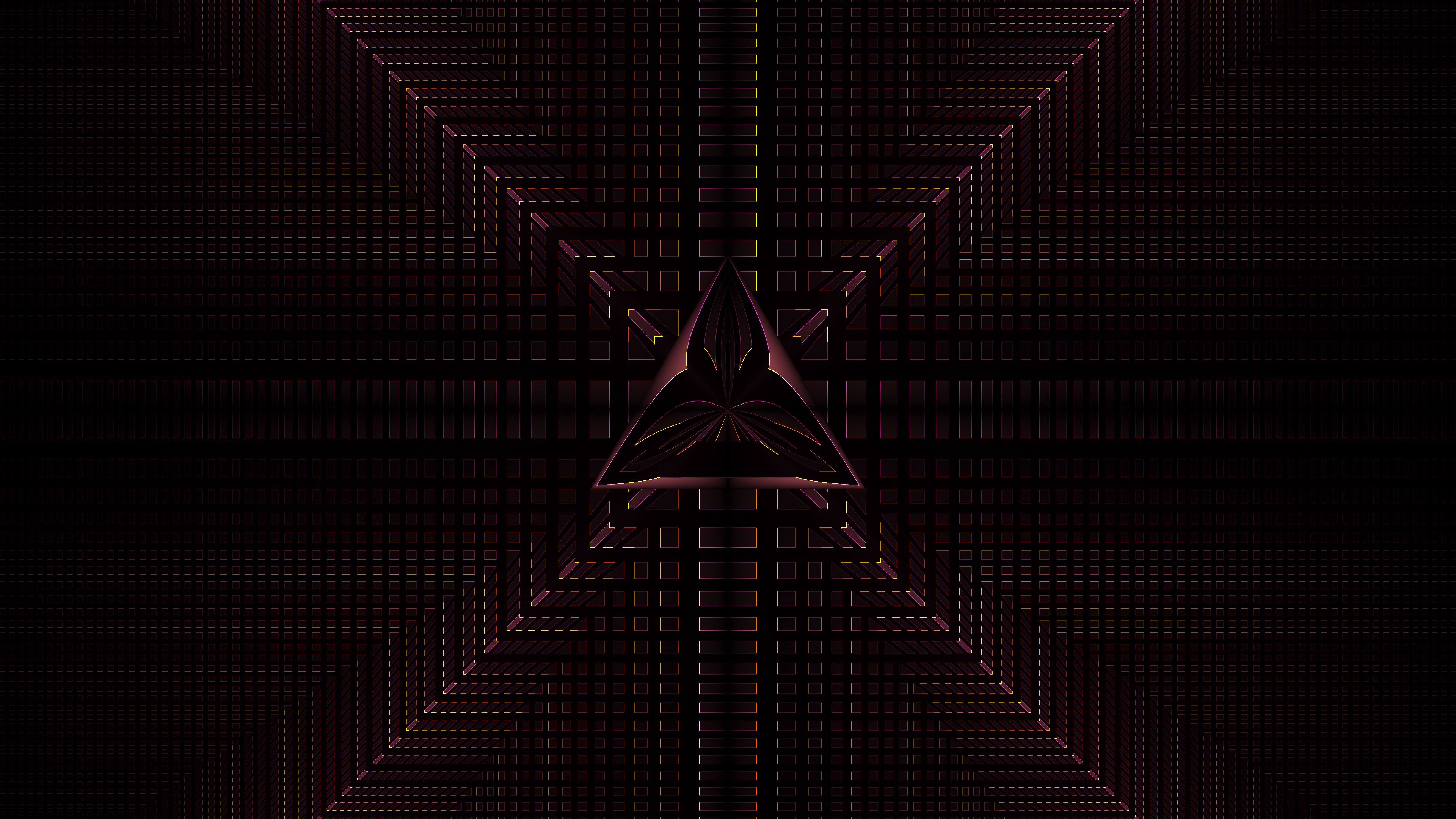 triangle, abstract, lines, strokes for android