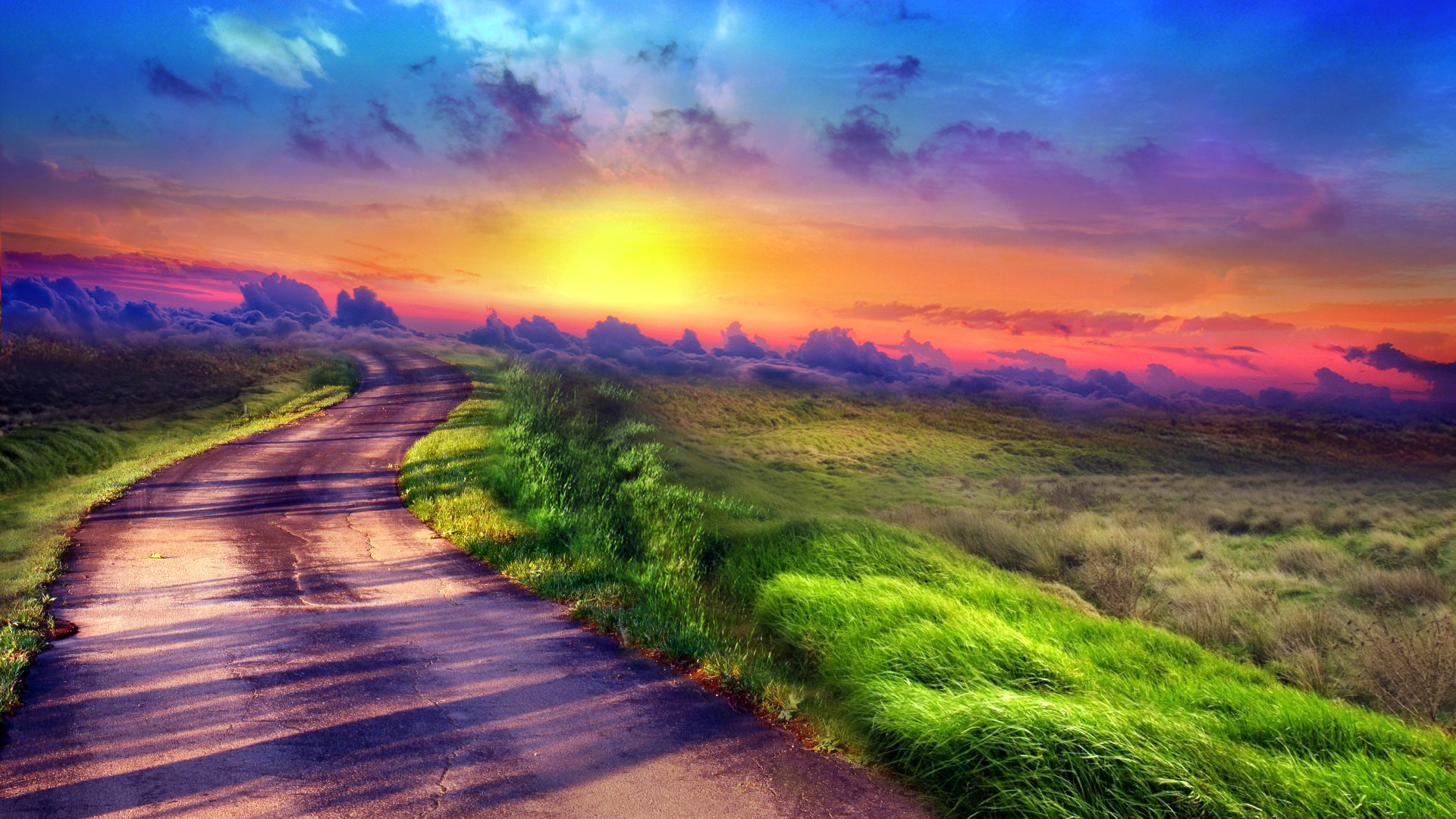 Free download wallpaper Road, Man Made on your PC desktop