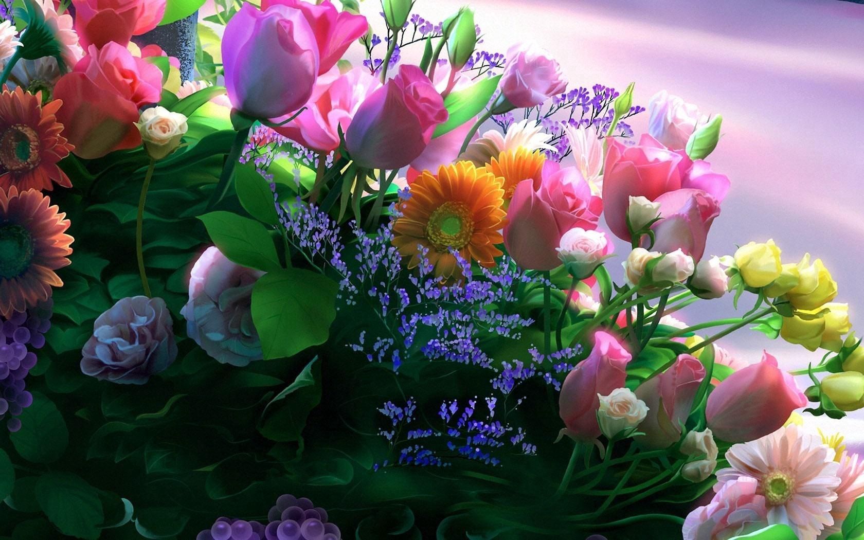 Free download wallpaper Bouquet, Flowers, Composition, Roses on your PC desktop