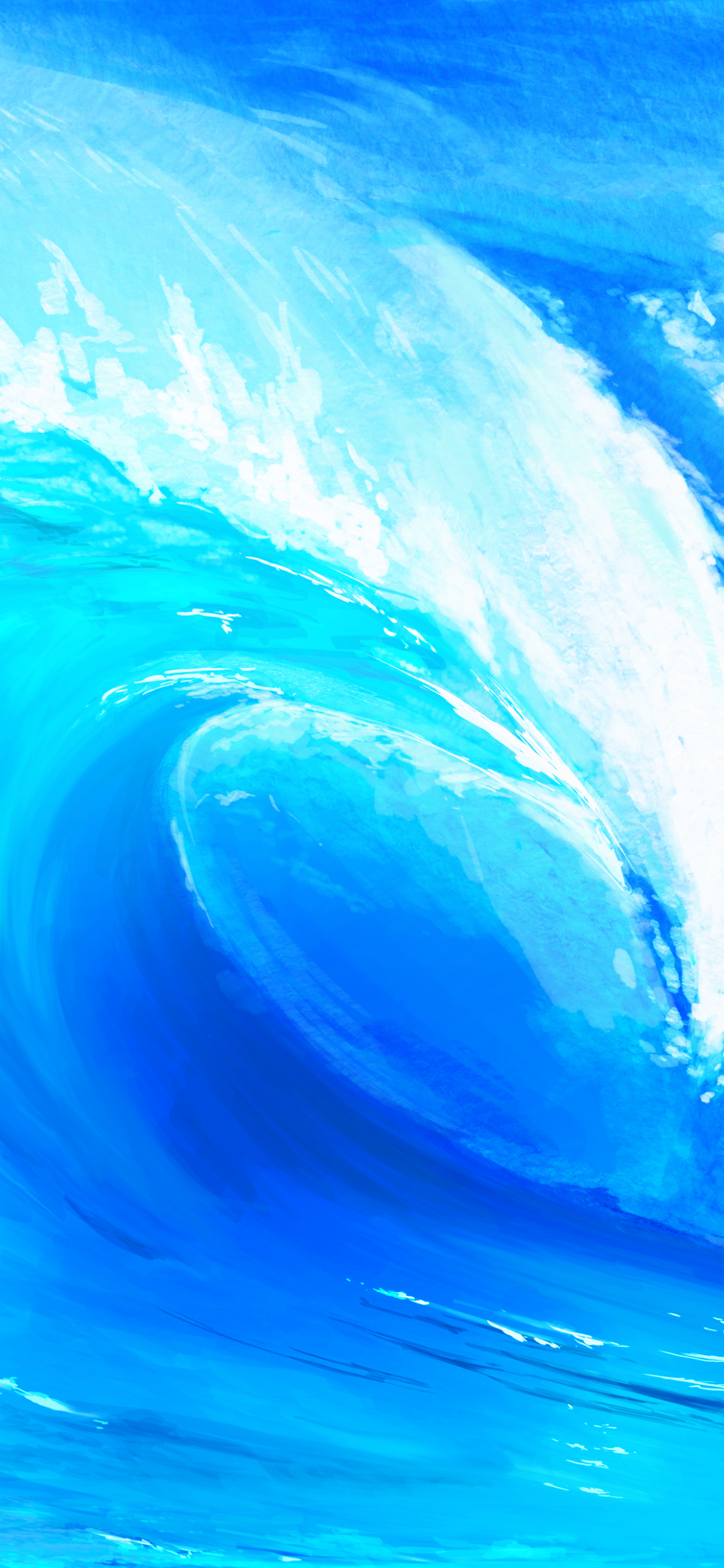 Download mobile wallpaper Sea, Artistic, Wave for free.