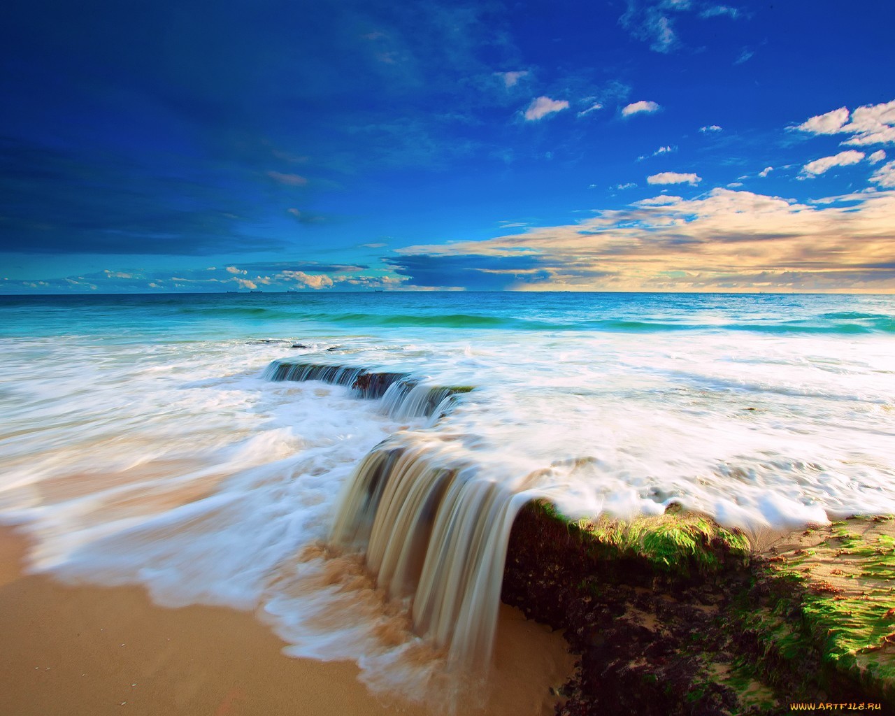 beach, landscape, sea download HD wallpaper