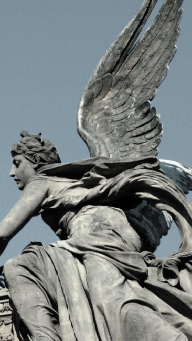 Descarga gratuita de fondo de pantalla para móvil de Hecho Por El Hombre, Estatua De Ángel.