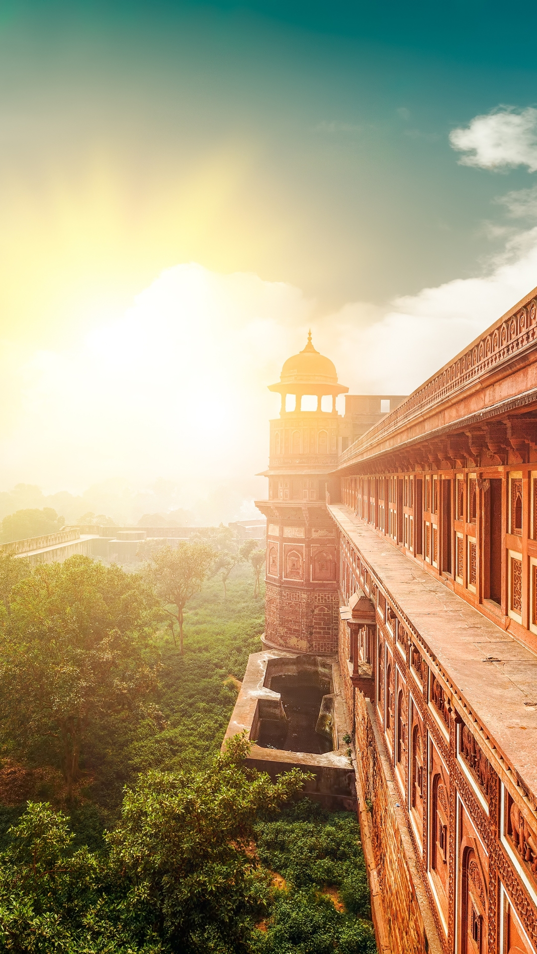 Handy-Wallpaper Gebäude, Tempel, Indien, Sonne, Sonnenstrahl, Religiös, Sonnenbohne kostenlos herunterladen.