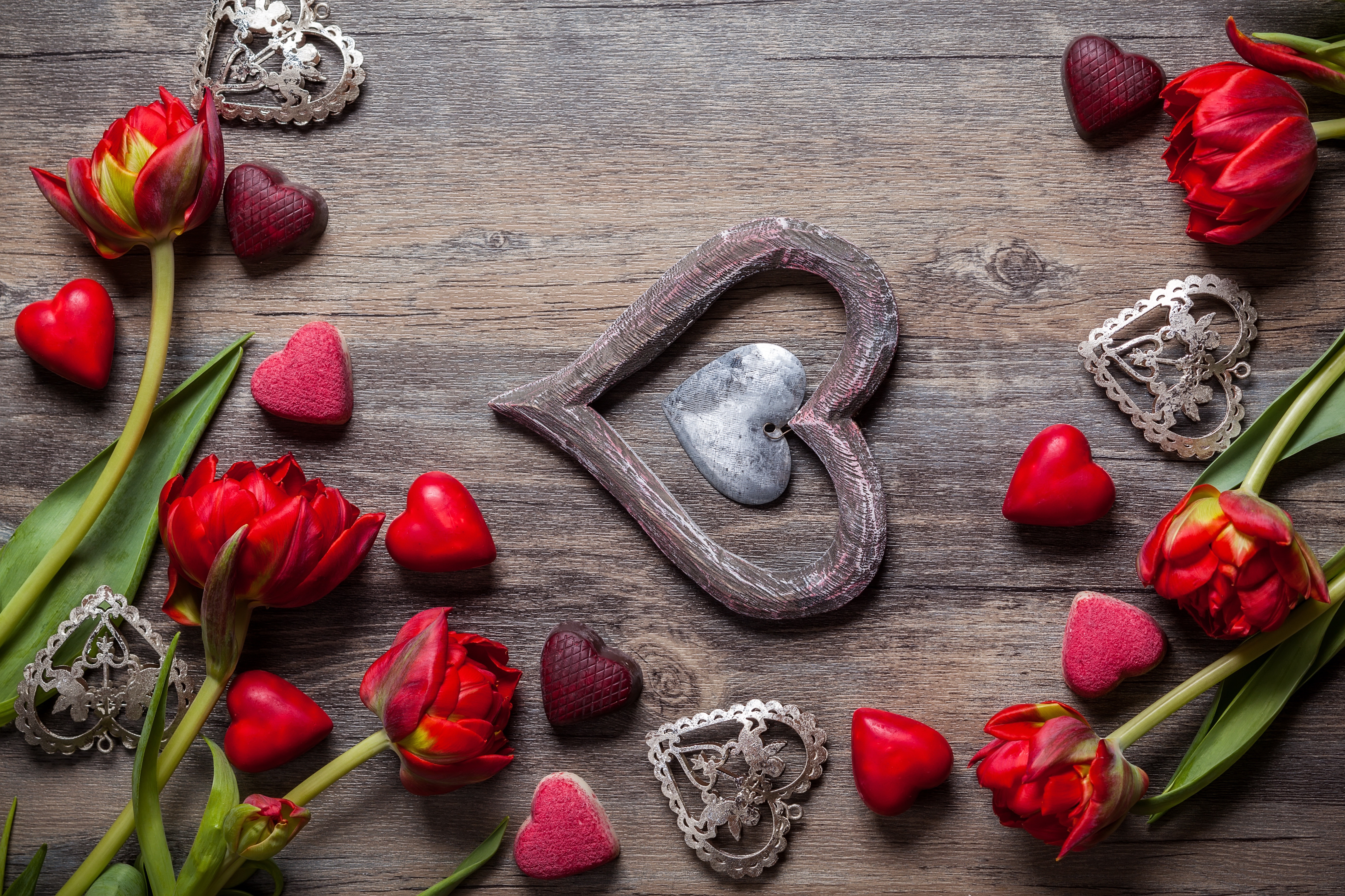 Laden Sie das Schokolade, Liebe, Blume, Tulpe, Fotografie, Herz, Stillleben-Bild kostenlos auf Ihren PC-Desktop herunter
