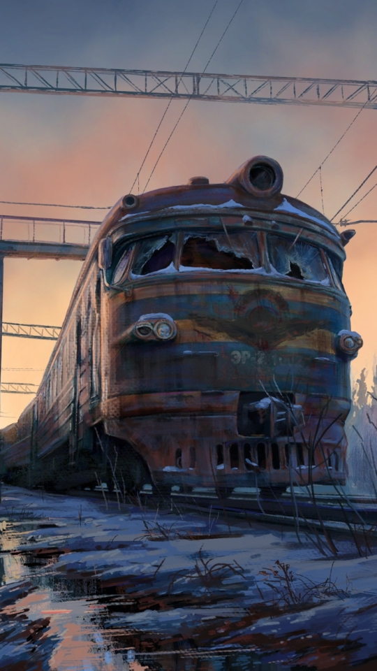 Download mobile wallpaper Sci Fi, Train, Post Apocalyptic for free.