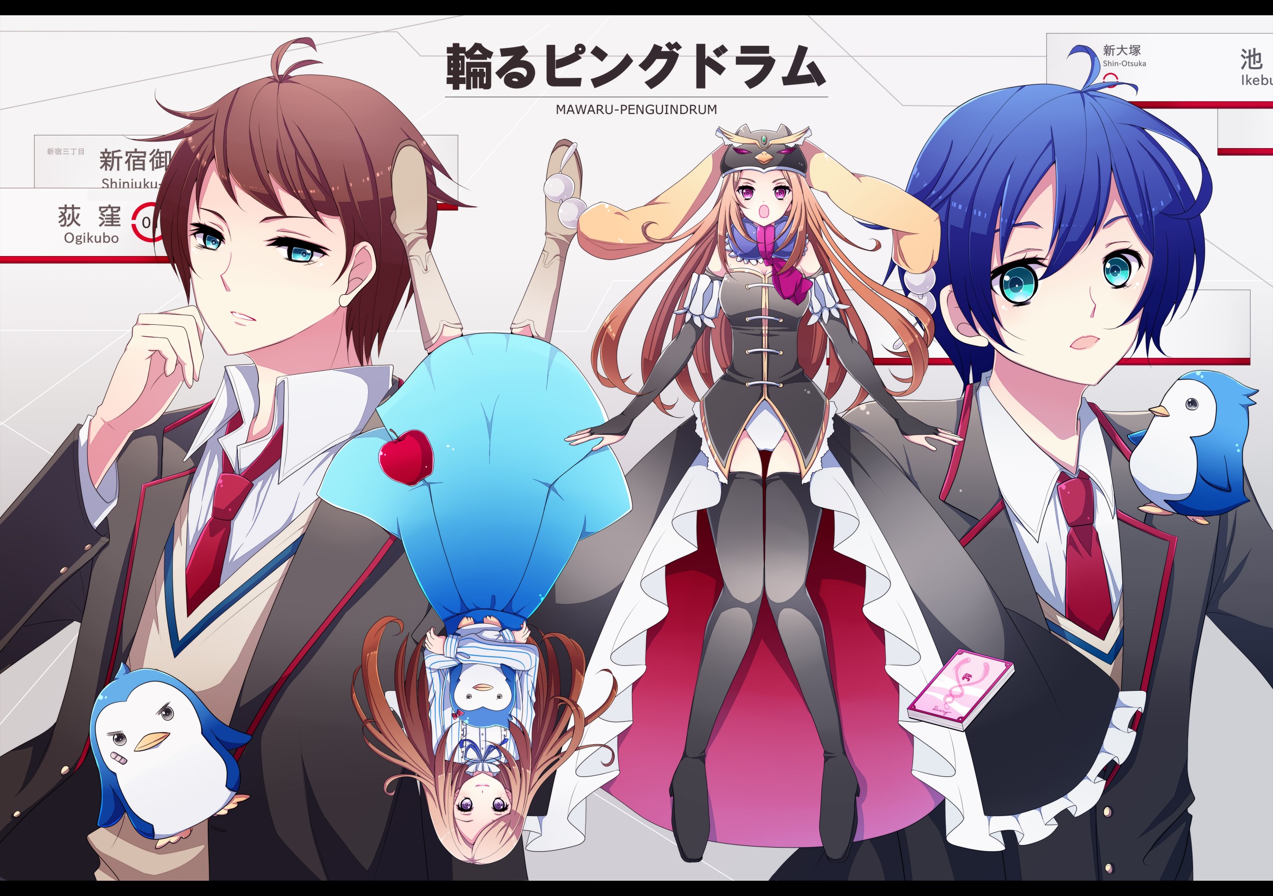 586165 Hintergrundbild herunterladen animes, penguin drum - Bildschirmschoner und Bilder kostenlos