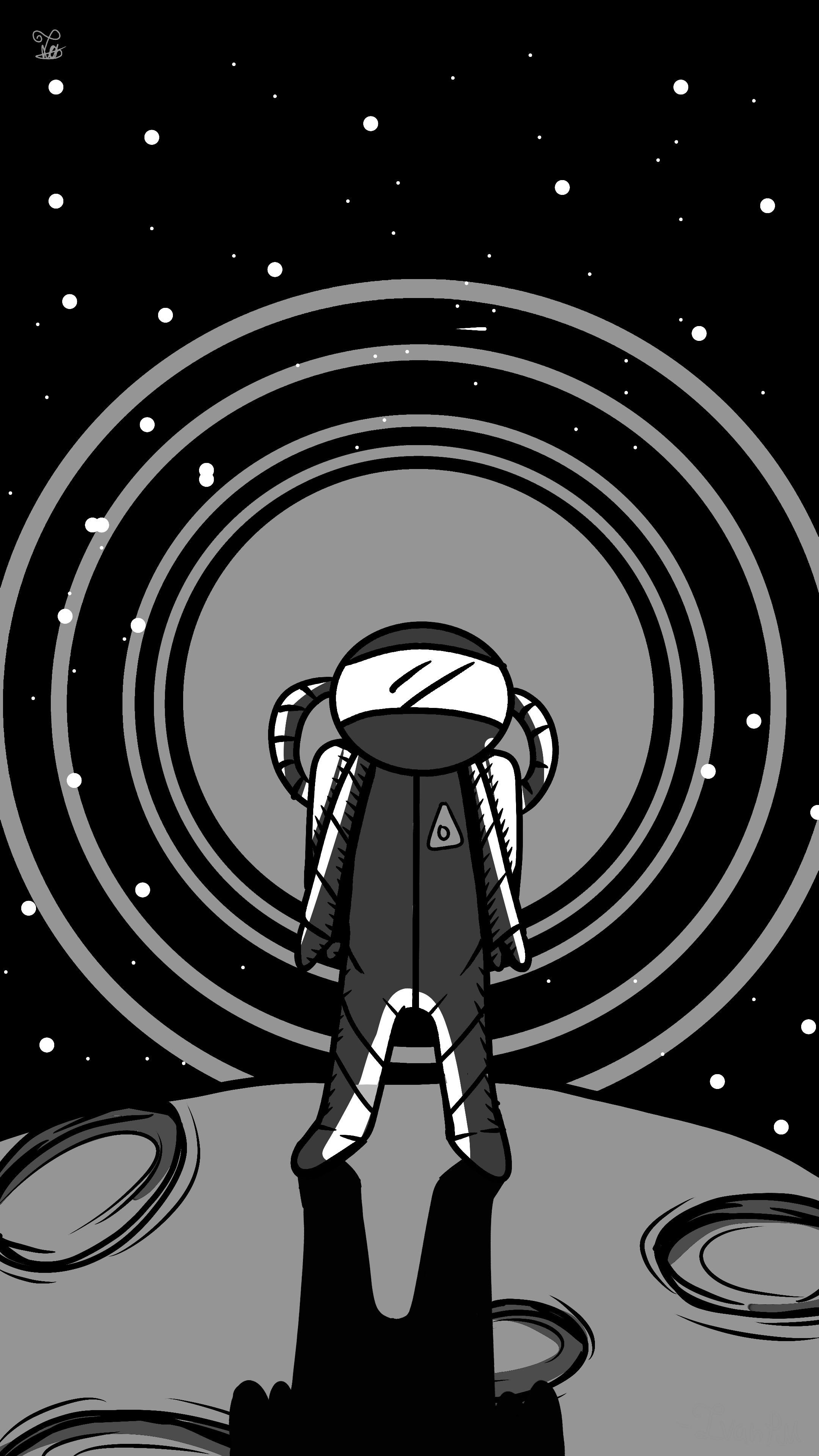 Download mobile wallpaper Drawing, Space, Sci Fi, Astronaut for free.